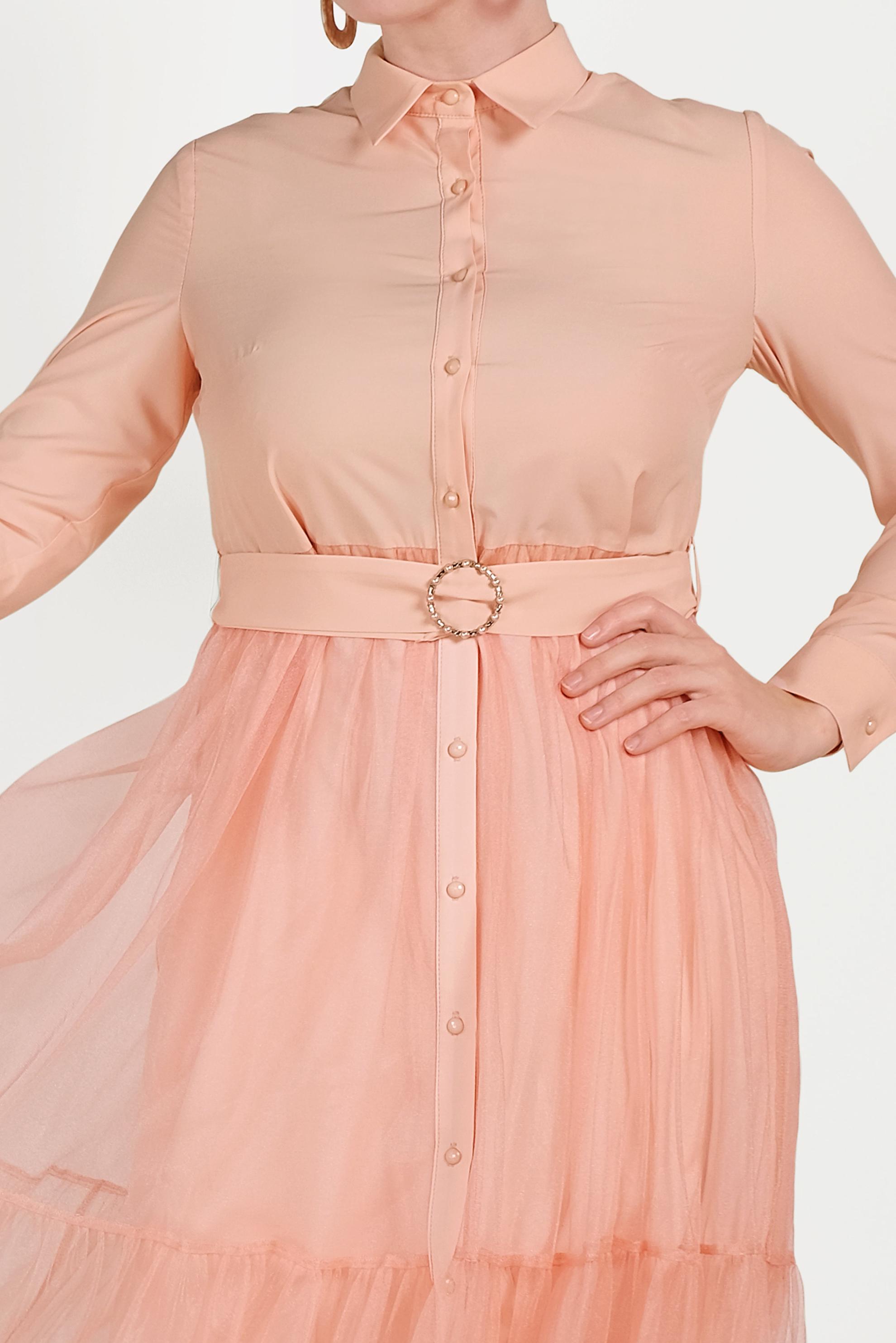 Hijab clothing POWDER TULLE TUNIC 40491 