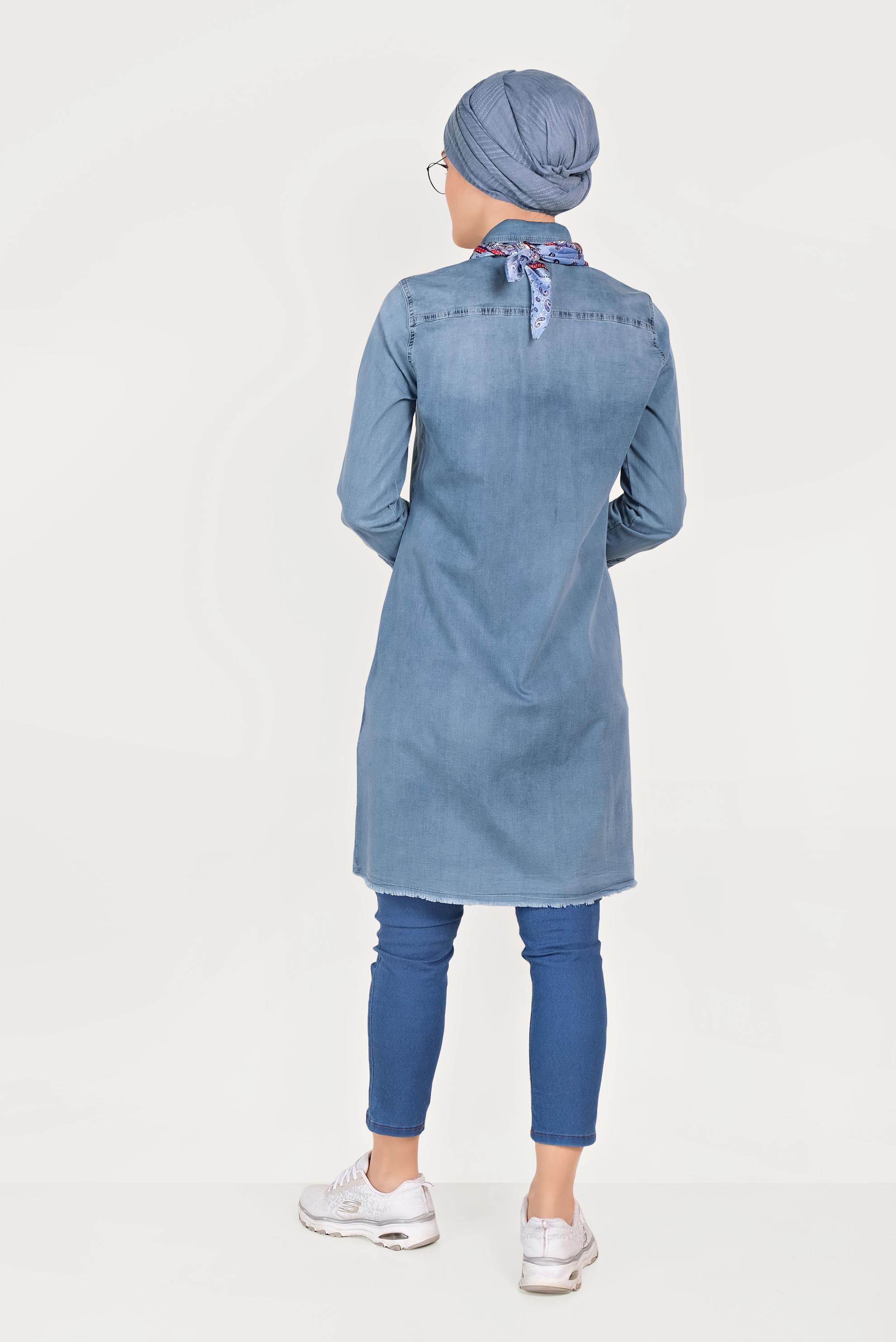 Hijab clothing BLUE 40508 RAYMOND TUNİK 38/46
