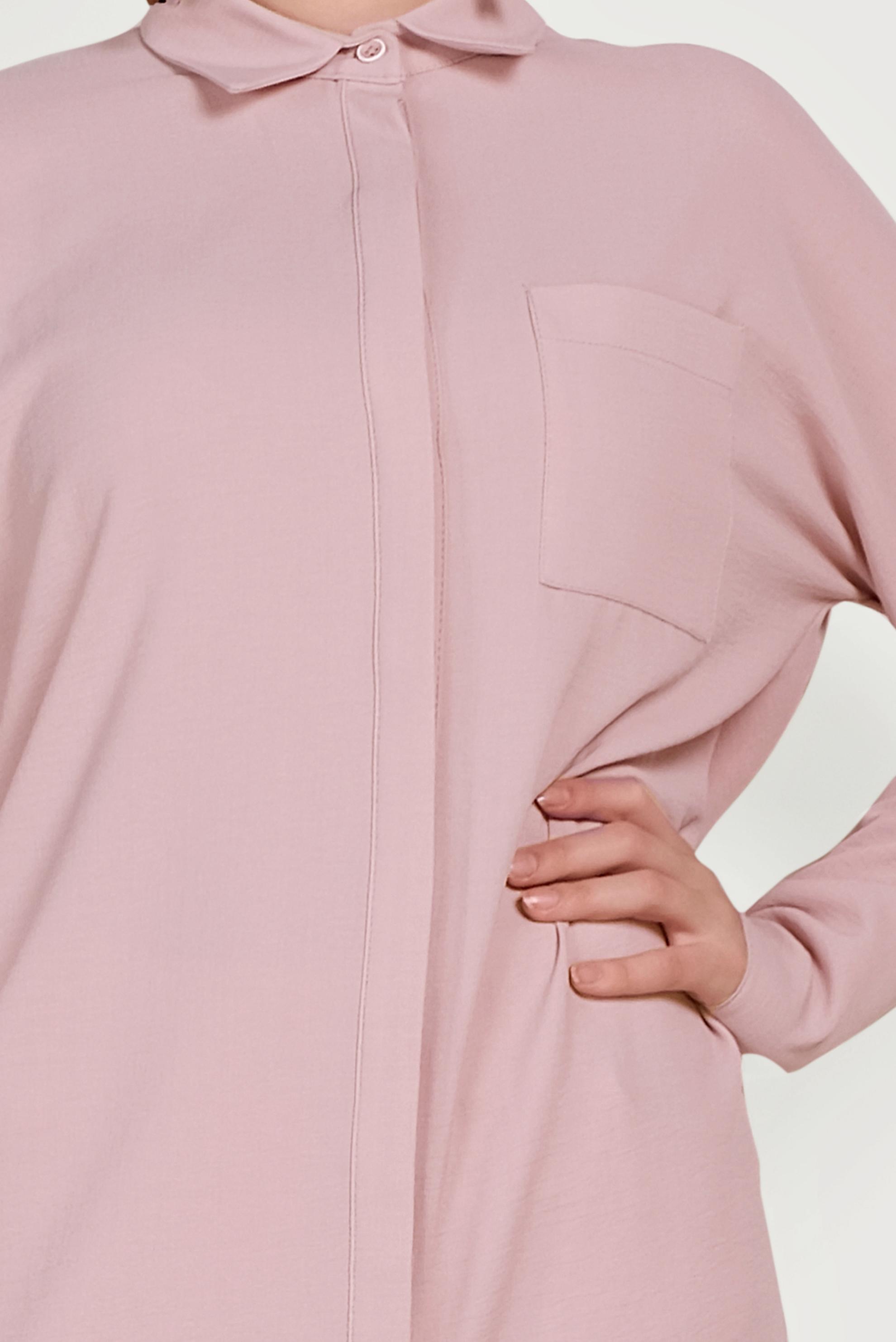 Hijab clothing POWDER INVISIBLE BUTTONED TUNIC 40525 