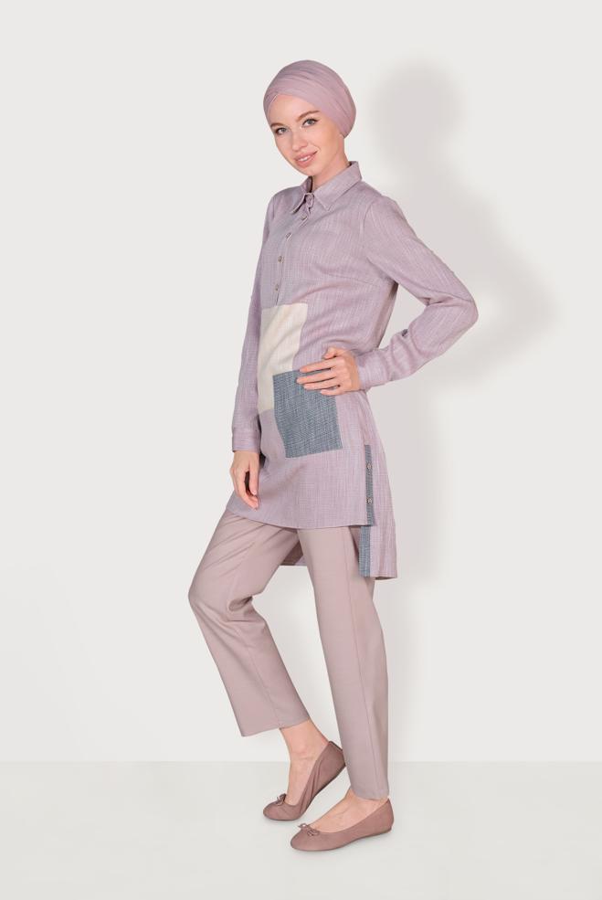 Tesettür giyim  Pudranın büyüsü - ALVİNA