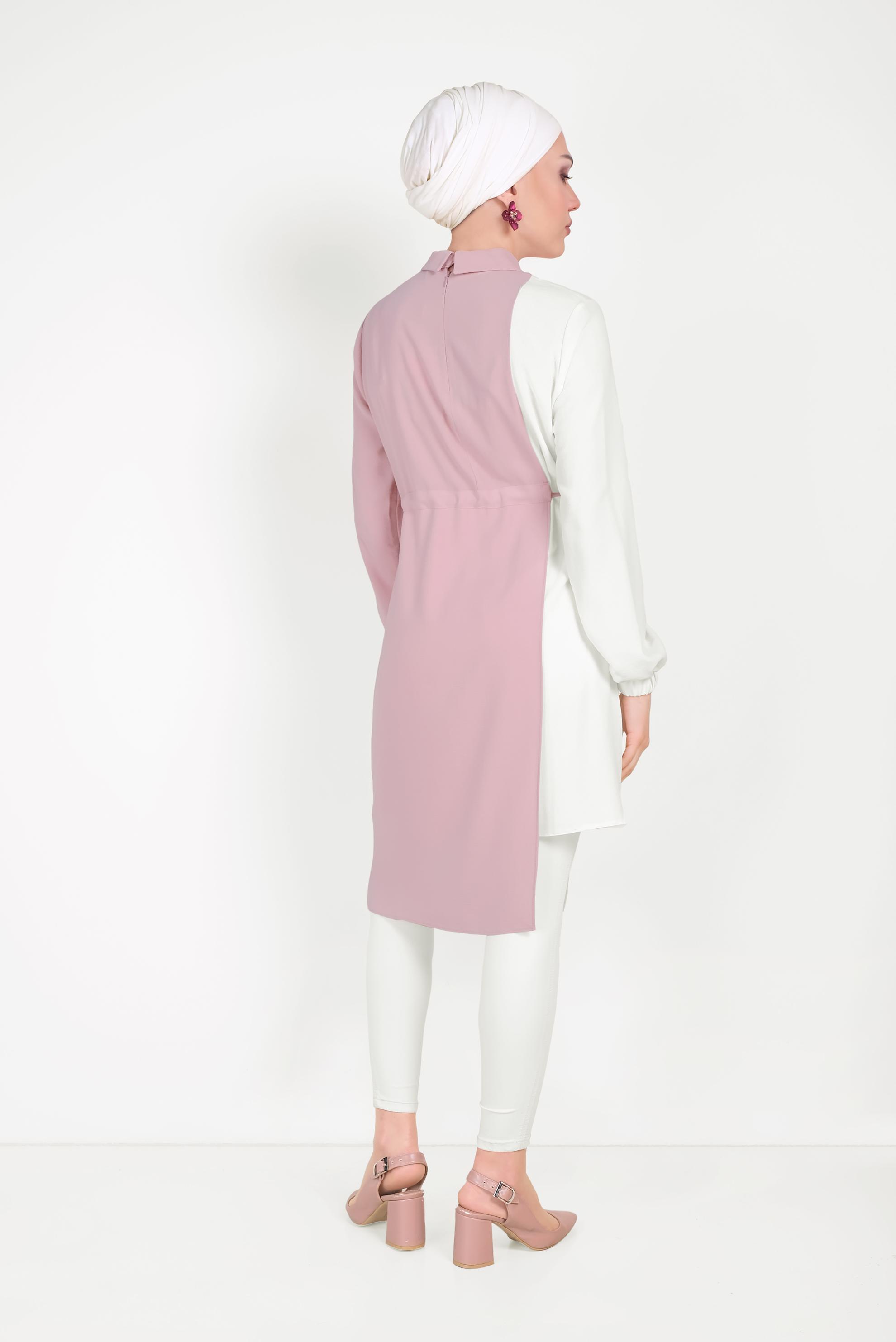 Hijab clothing POWDER 40645 EVA KETEN TUNİK 36/44