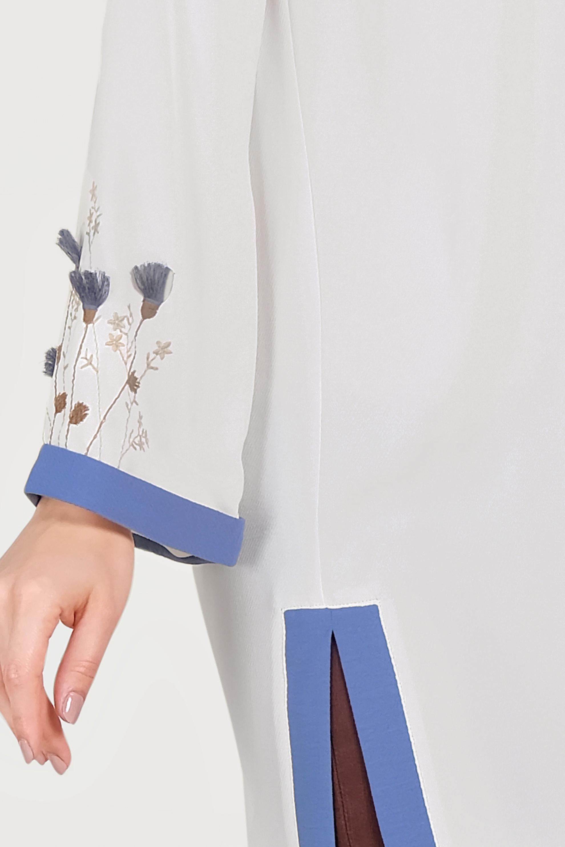 Hijab clothing WHITE ASYMMETRIC CUT TUNIC 40662 