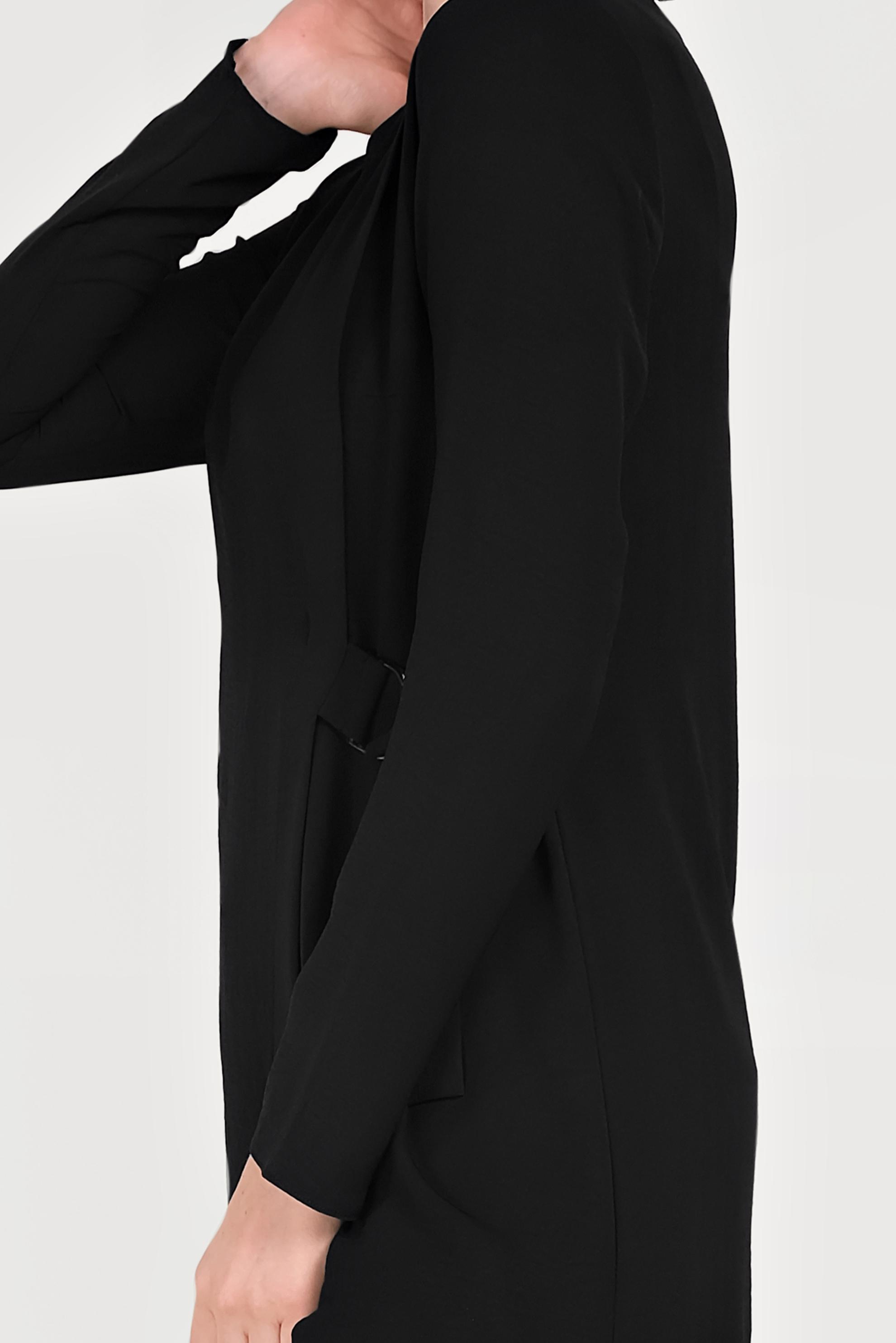 Hijab clothing BLACK BELTED ASYMMETRIC TUNIC 40687