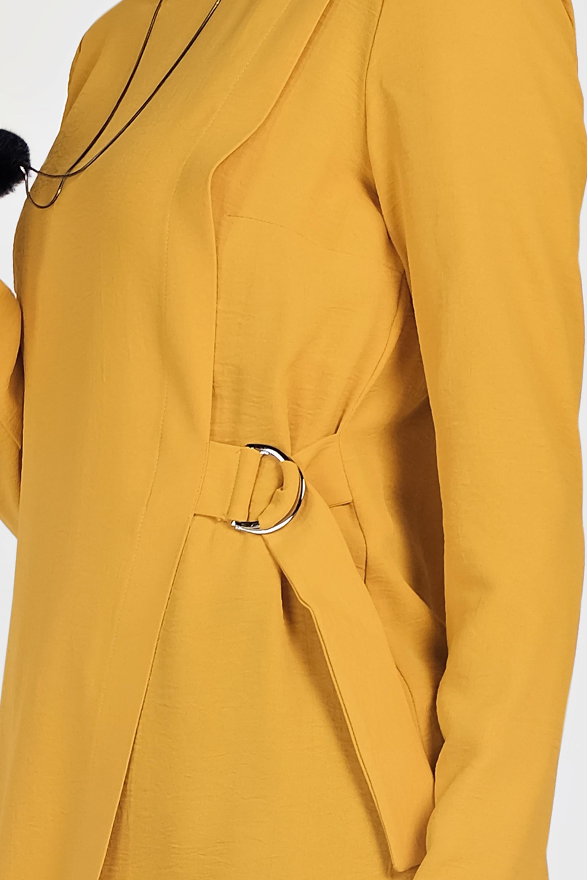 Hijab clothing YELLOW BELTED ASYMMETRIC TUNIC 40687