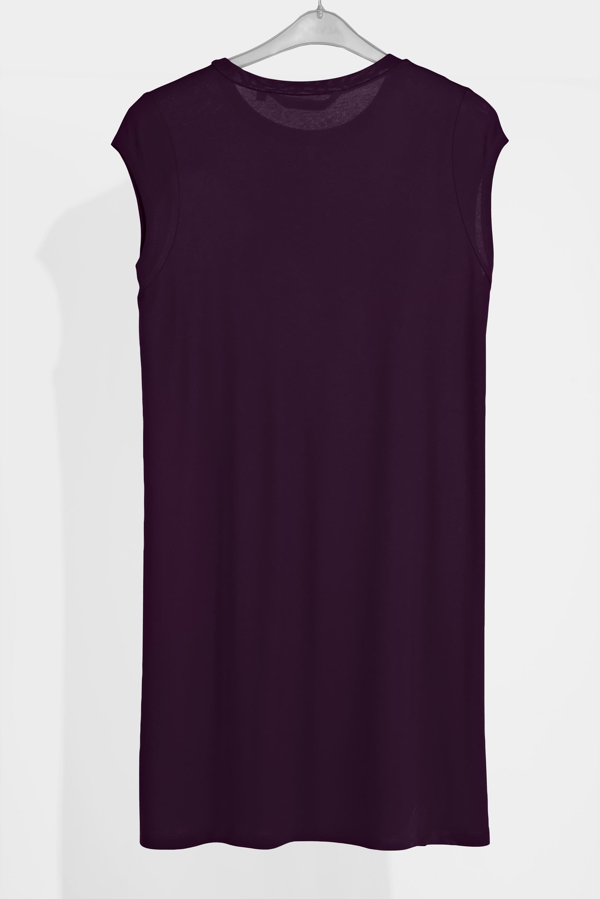 Tesettür giyim MOR KOLSUZ İÇ TUNİK 40826