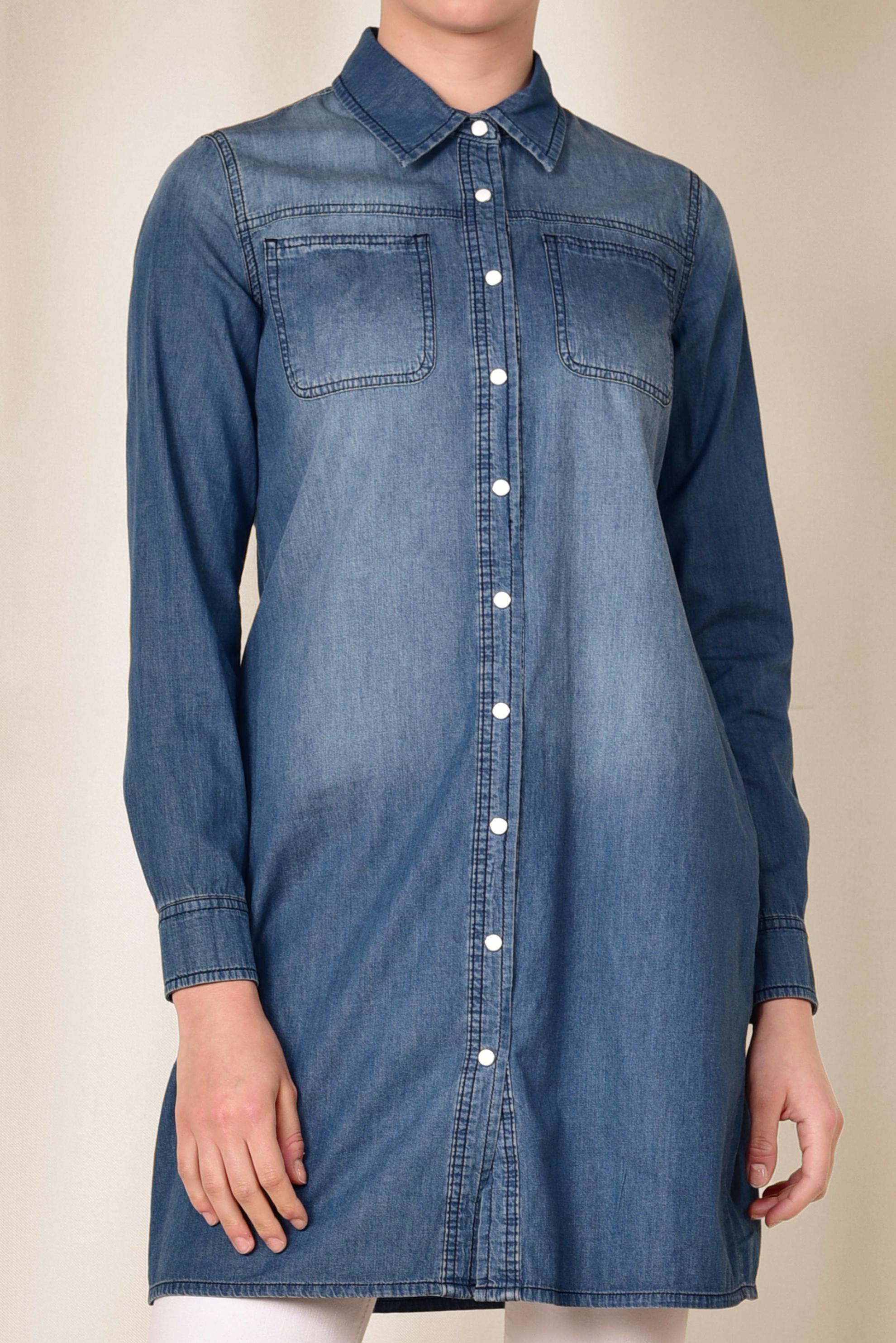 Vêtements hijab BLEU 4097 EGE TUNIK 36/46