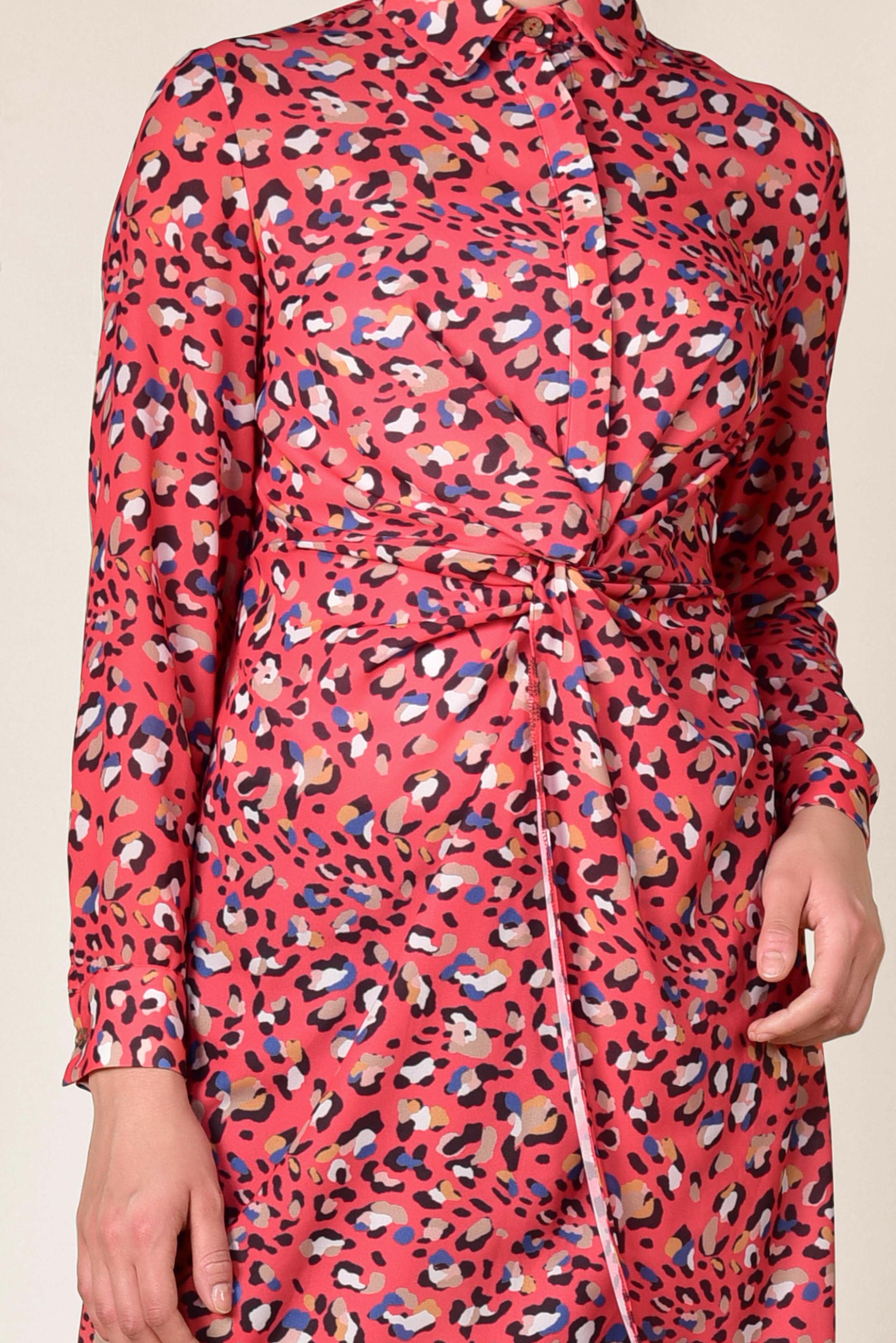 Tesettür giyim MERCAN RENKLİ DESENLİ TUNİK 4115