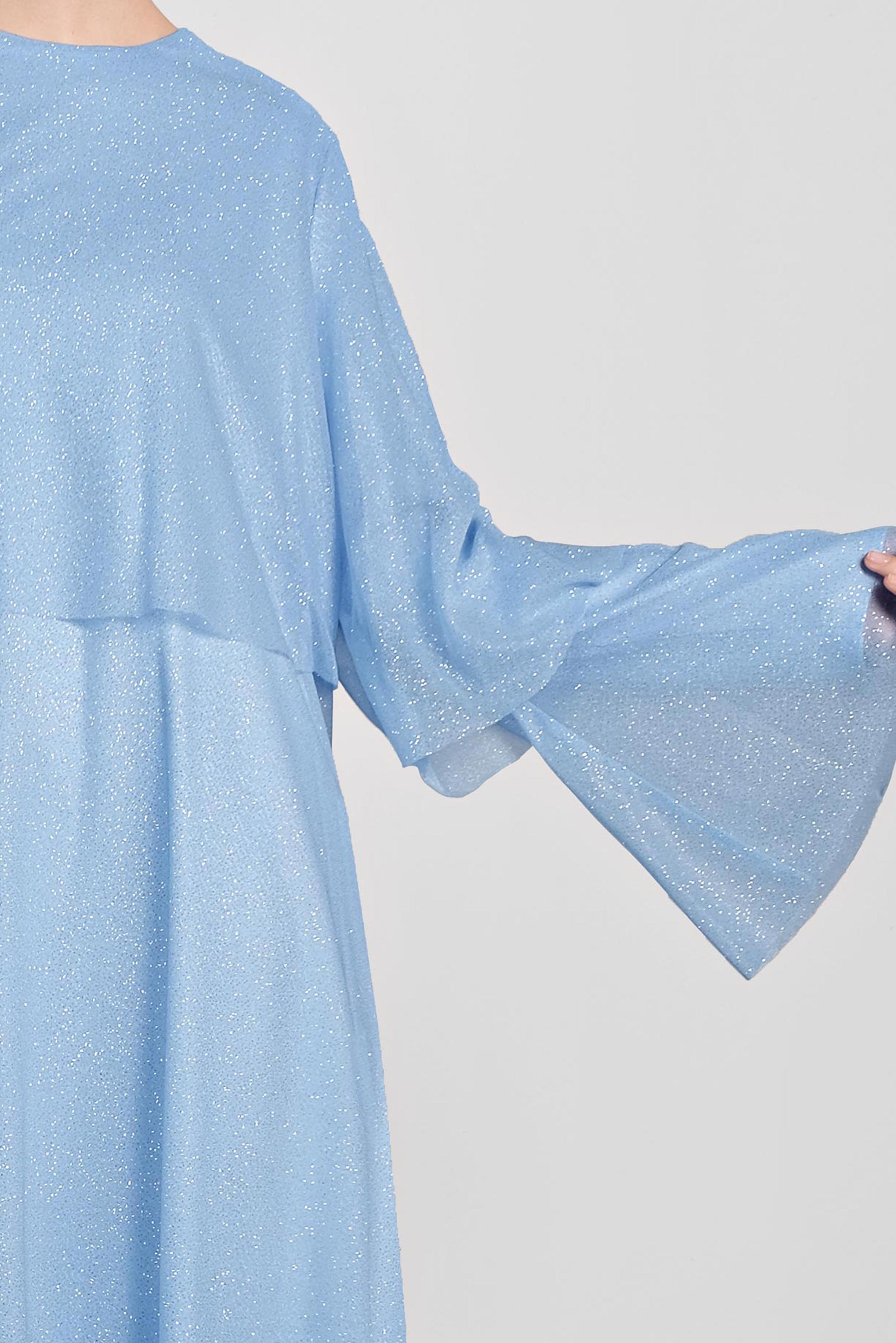 Tesettür giyim MAVİ SİMLİ GENİŞ KESİM TUNİK 4316