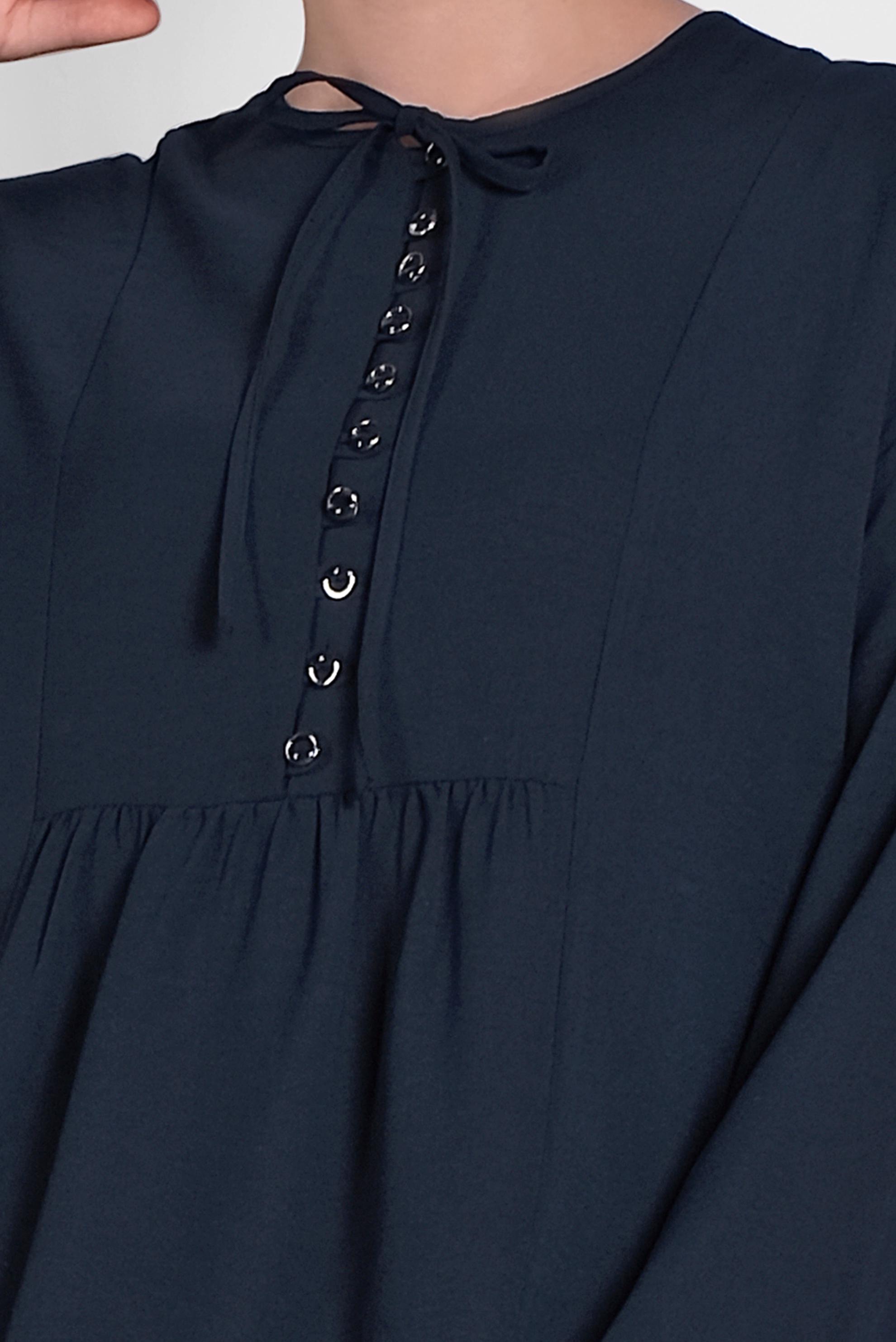 Tesettür giyim LACİVERT VOLANLI SALAŞ TUNİK 4426