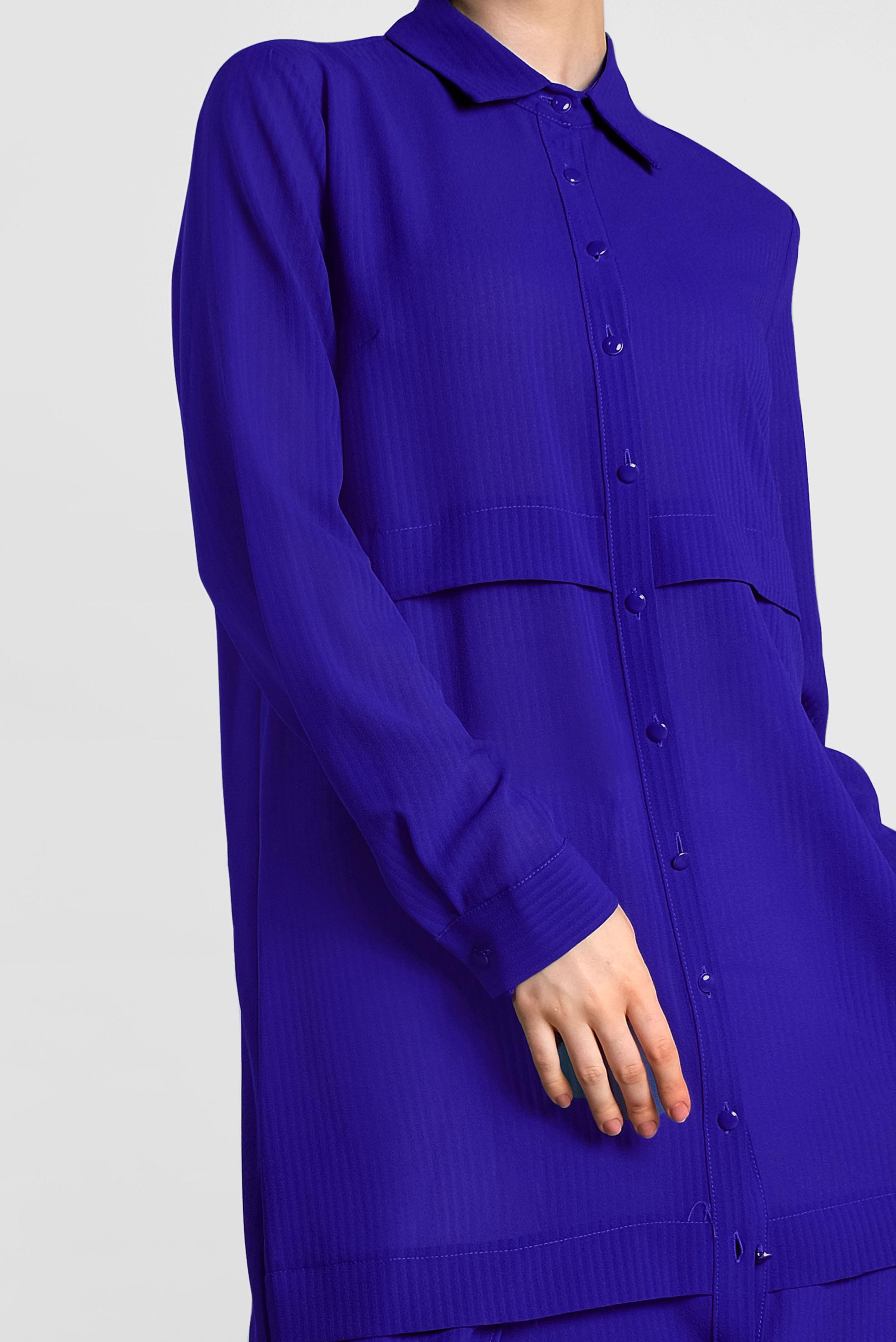 Tesettür giyim LACİVERT 4434 8203 TUNİK 40/48 TEK38