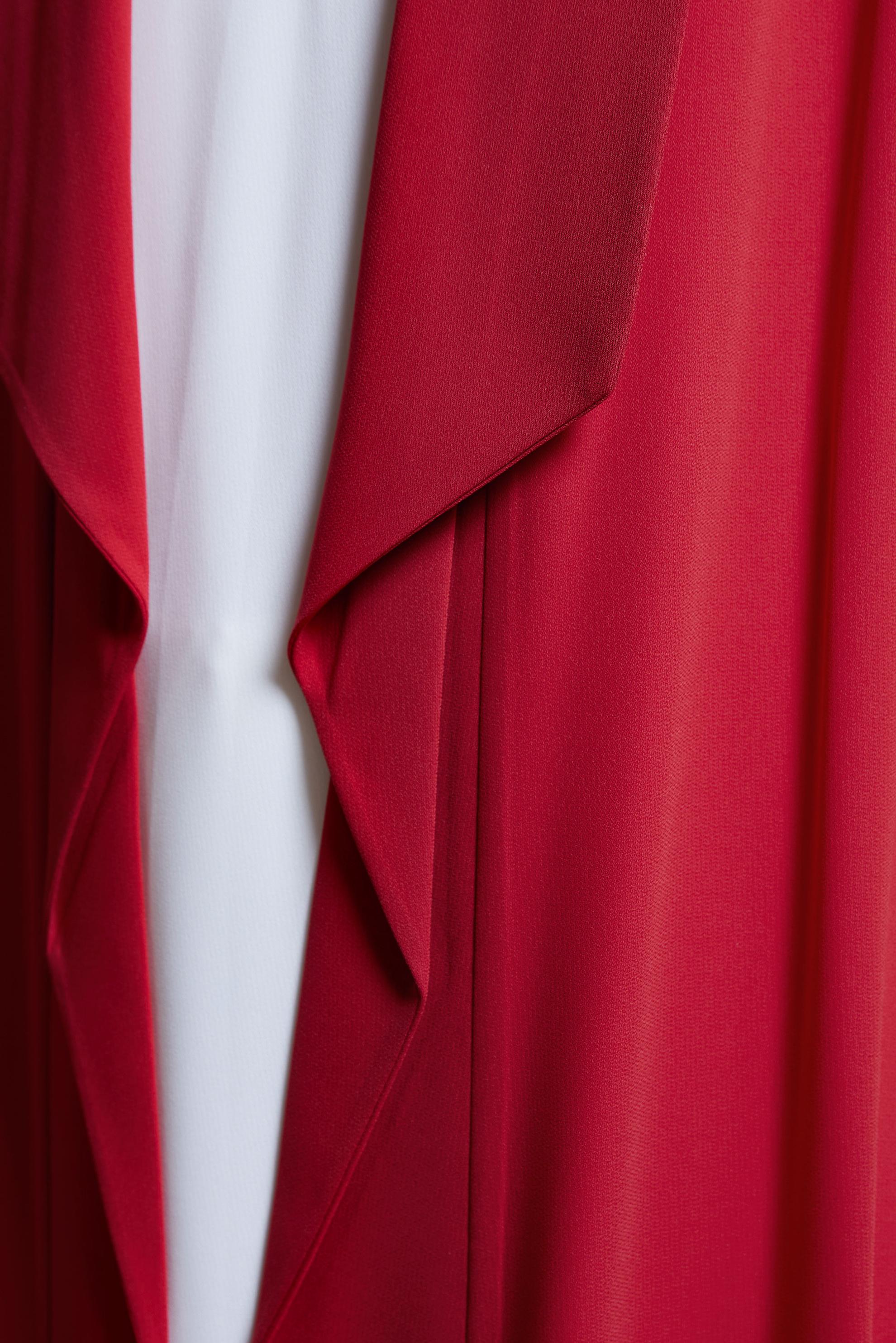 Hijab clothing RED SEQUINED TUNIC WITH JACKET 4516