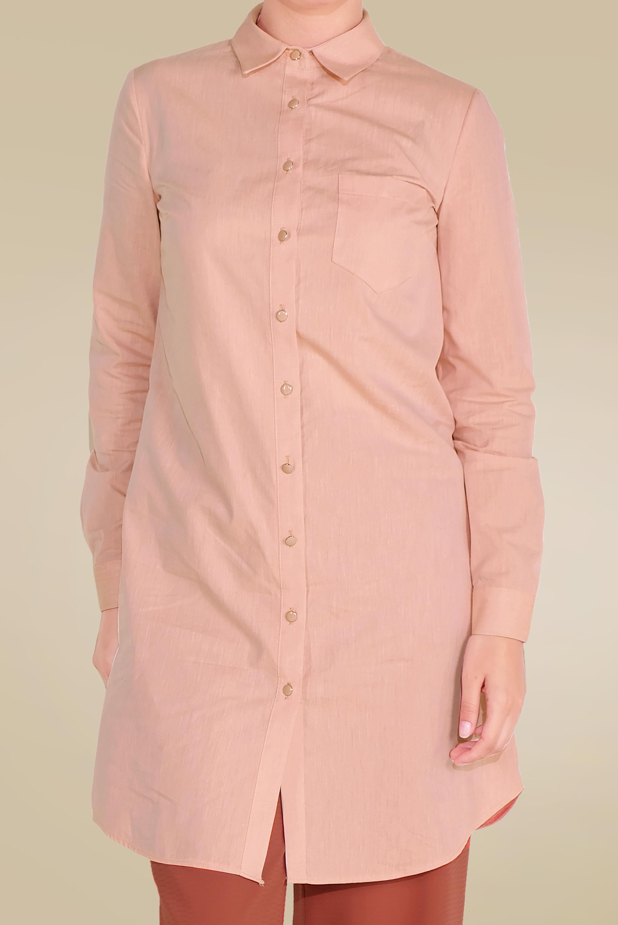 Hijab clothing POWDER  cotton button tunic 4525 