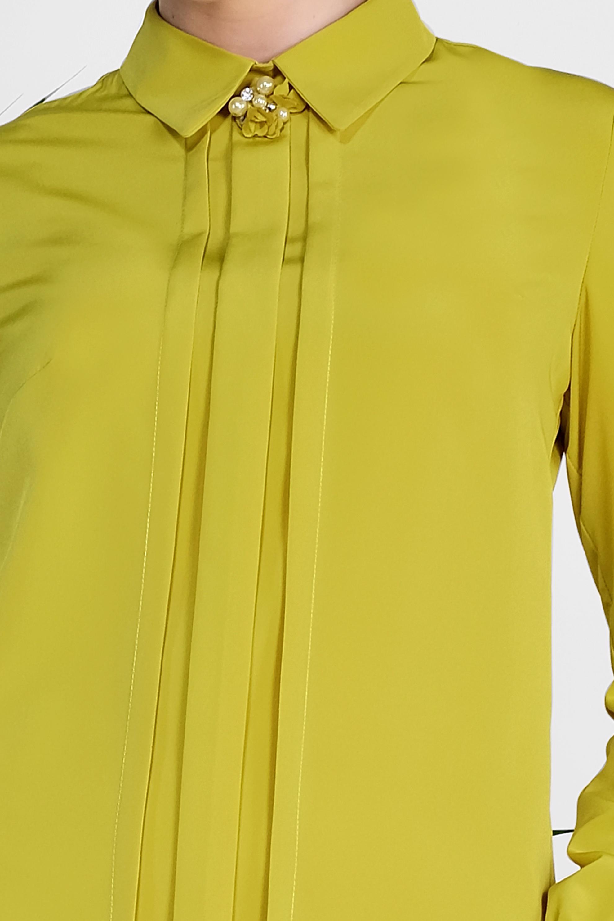 Tesettür giyim YEŞİL ARKADAN FERMUARLI TUNİK 4863