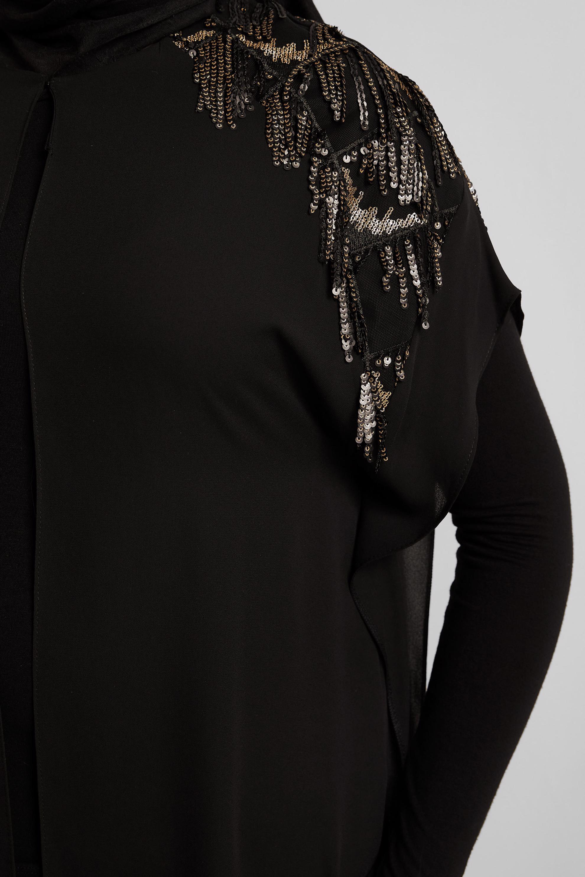 Vêtements hijab NOIR GILET PAILLETÉ 2889