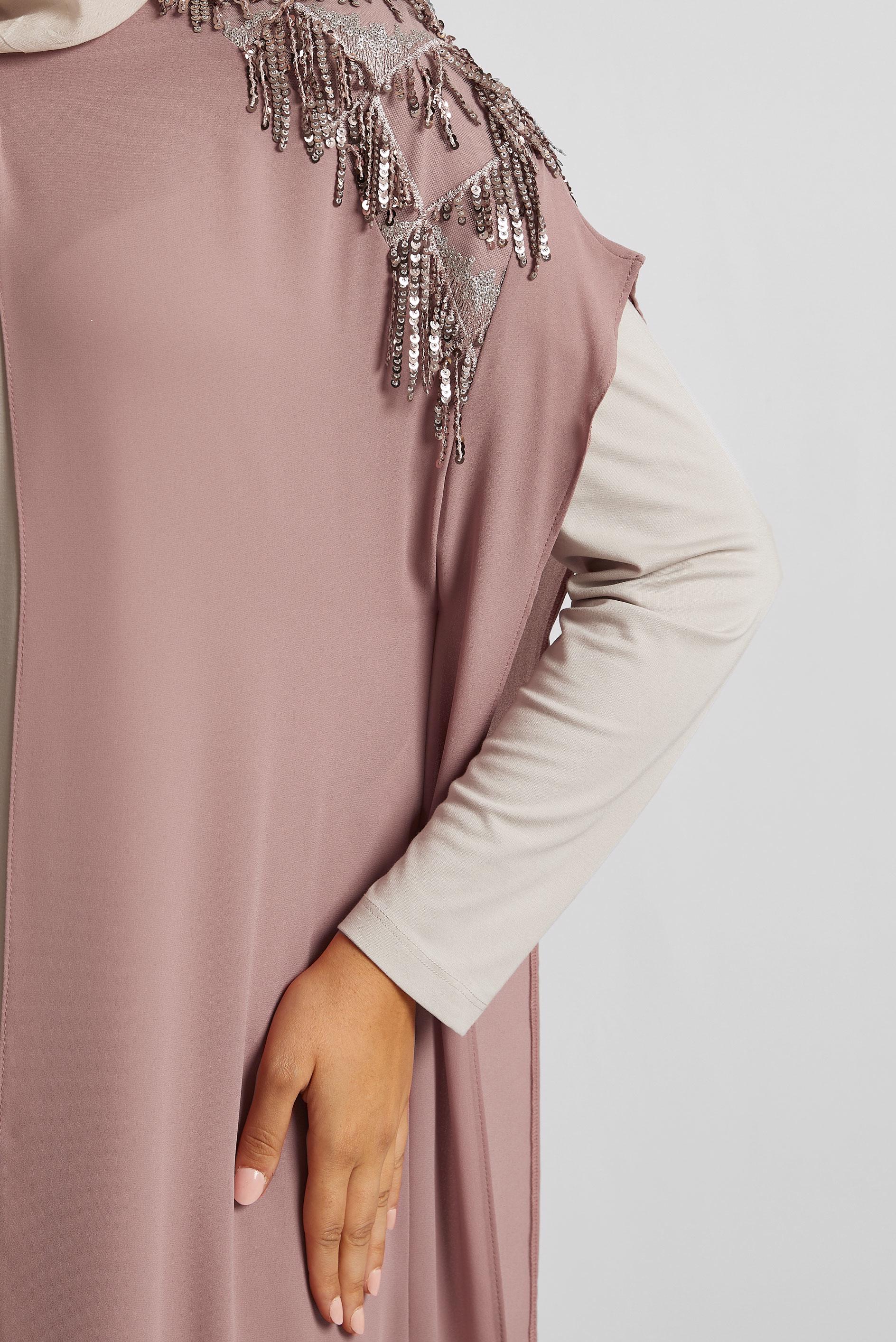 Vêtements hijab ROSE GILET PAILLETÉ 2889