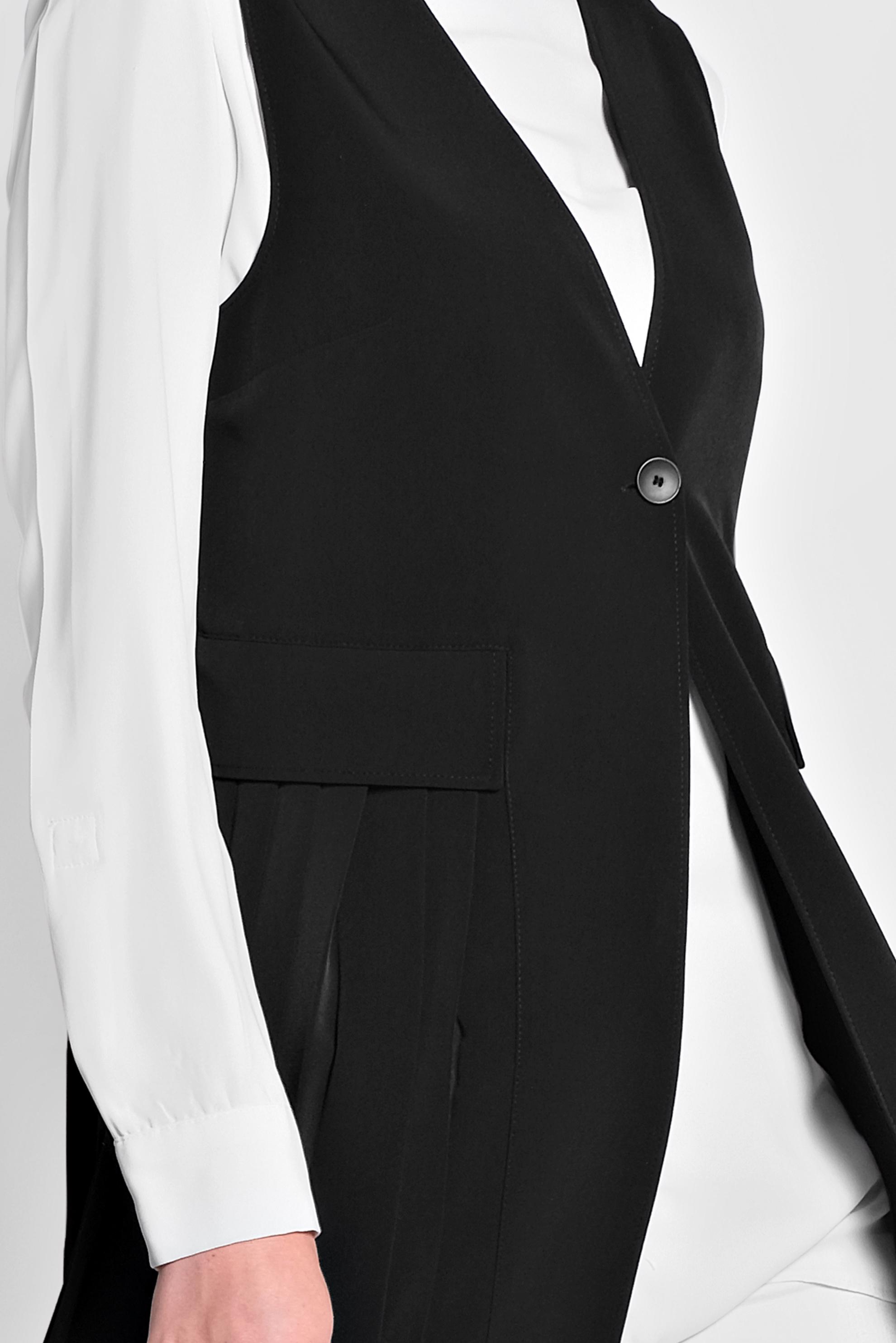 Tesettür giyim SİYAH PİLİSELİ YELEK 4244