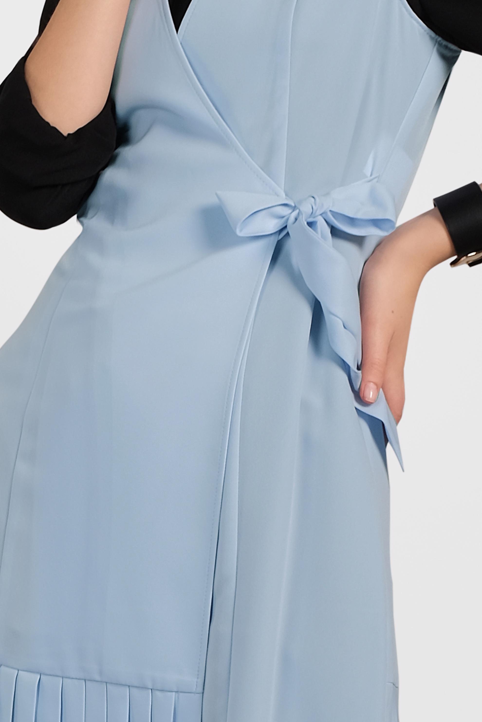 Vêtements hijab BLEU GILET PLISSÉ 4249