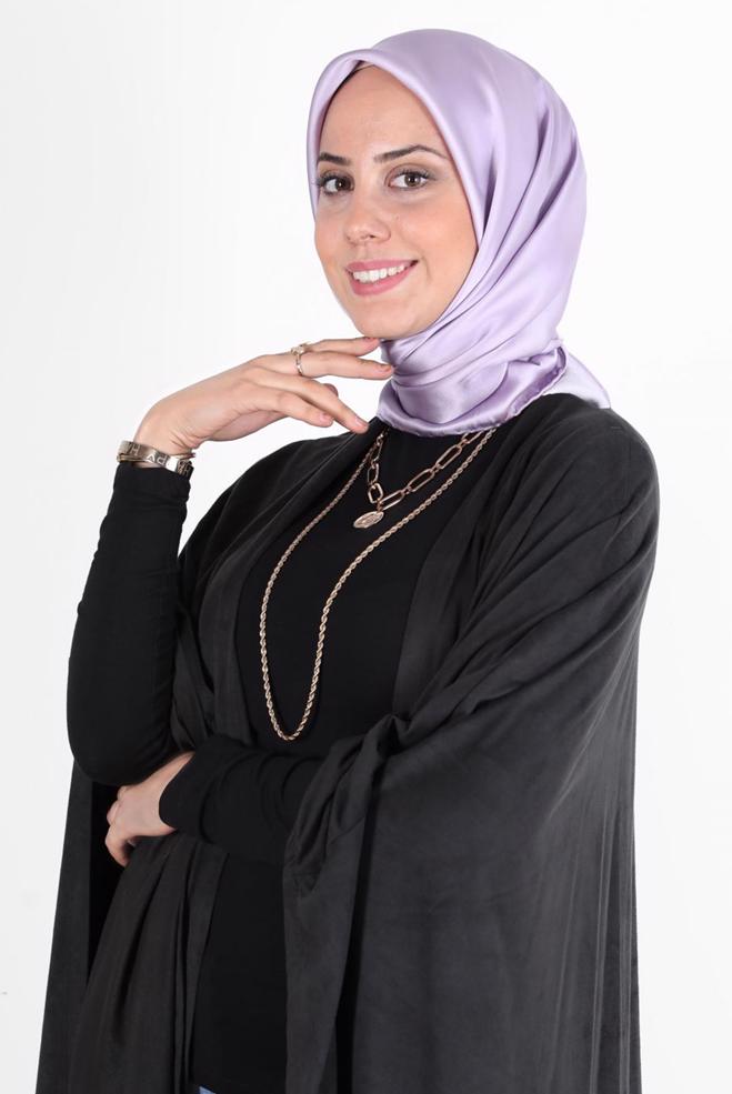 Vêtements hijab POURPRE ÉCHARPE EN SOIE ALVINA 8056 - ALVİNA