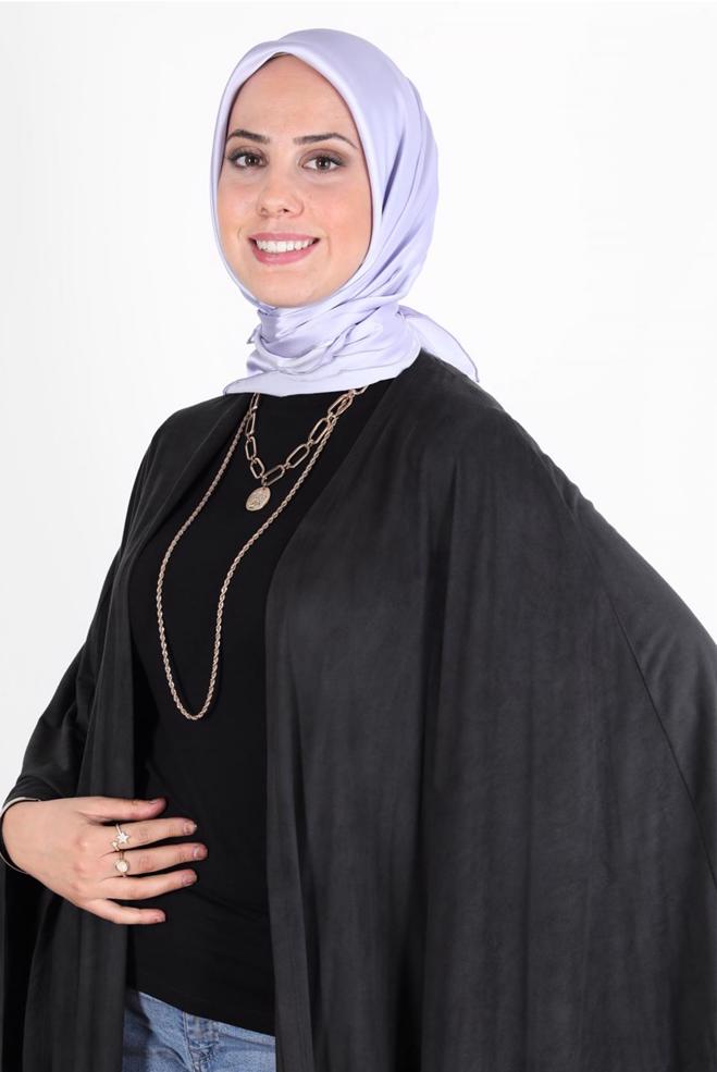 Vêtements hijab POURPRE ÉCHARPE EN SOIE ALVINA 8056 - ALVİNA