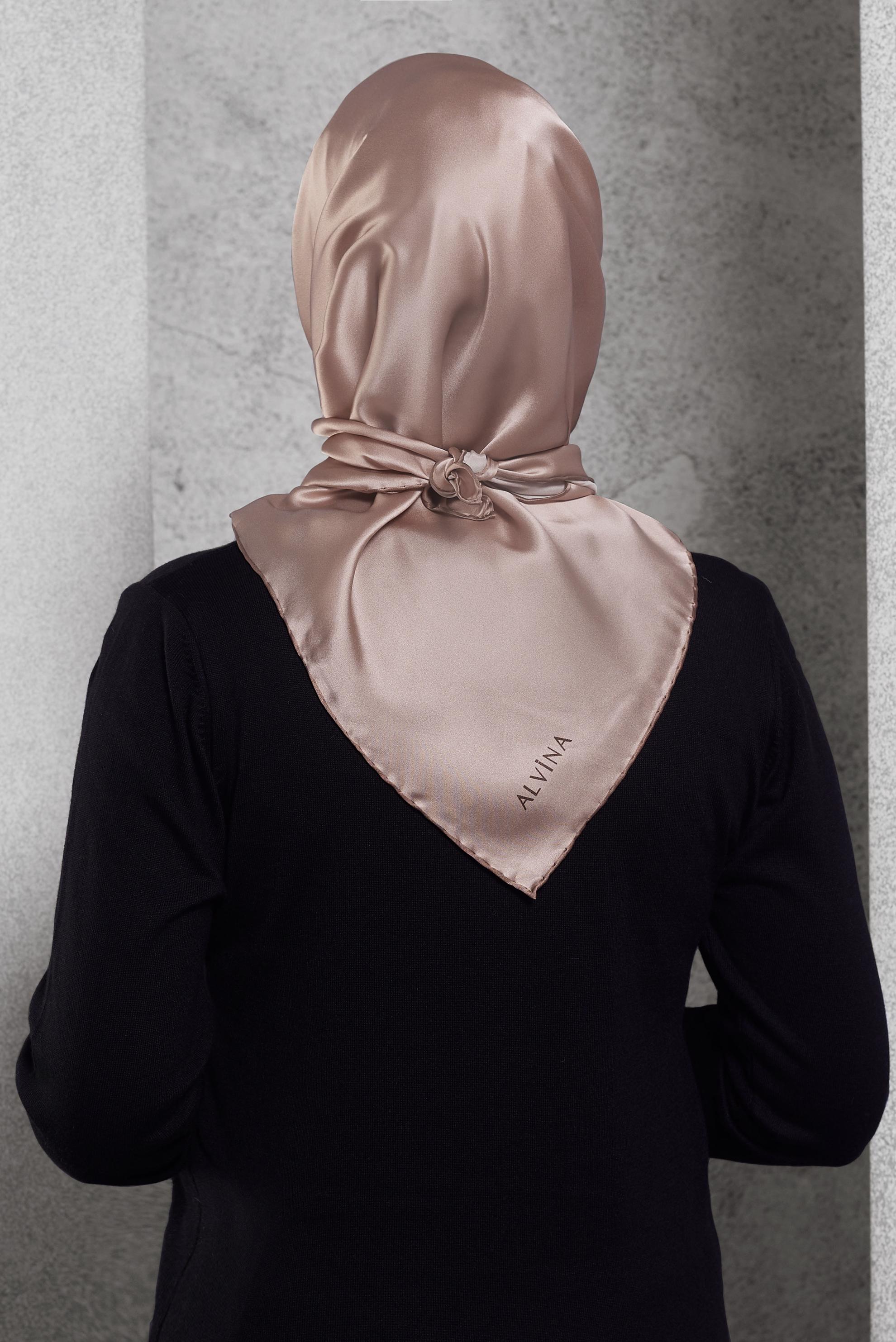 Vêtements hijab ROSE ÉCHARPE EN SOIE ALVINA 8056
