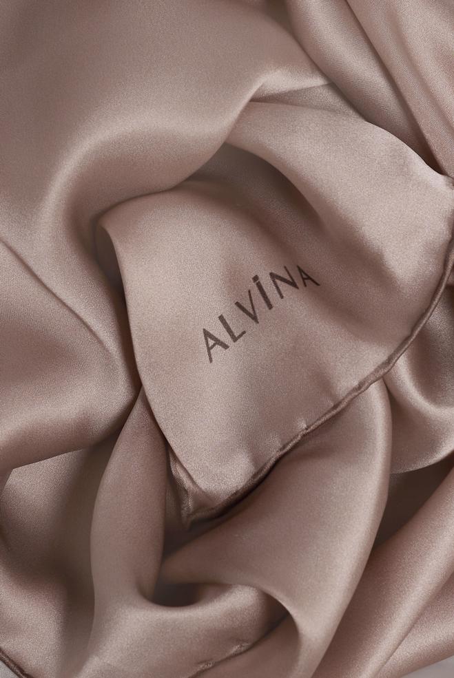 Vêtements hijab ROSE ÉCHARPE EN SOIE ALVINA 8056 - ALVİNA