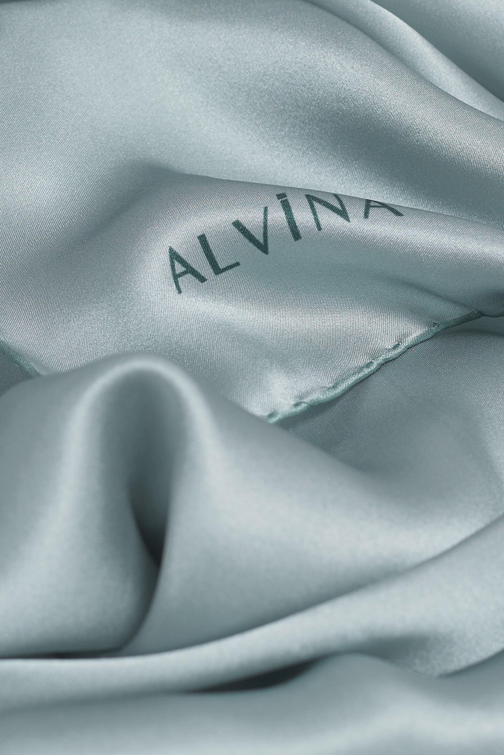 Vêtements hijab VERT ÉCHARPE EN SOIE ALVINA 8056