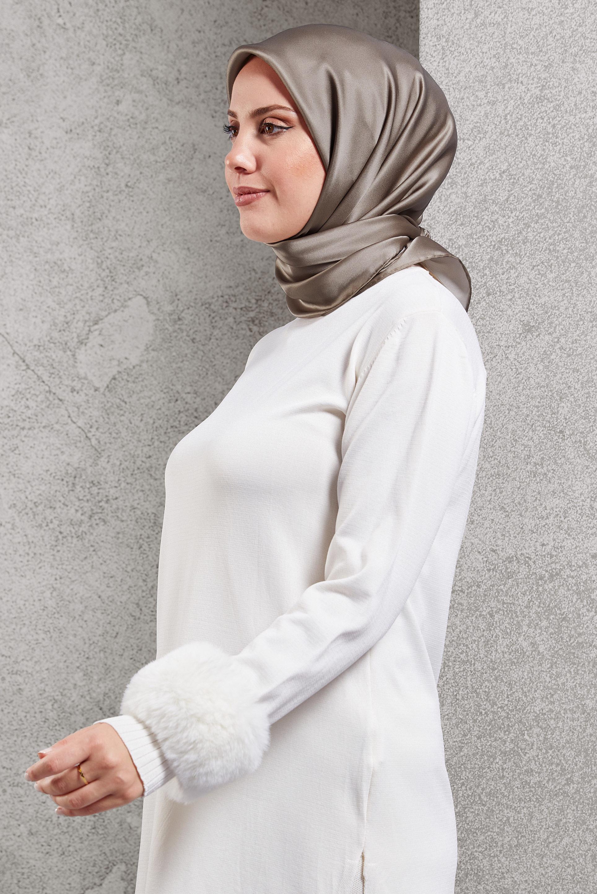 Hijab clothing MINK ALVINA SILK SCARF 8056