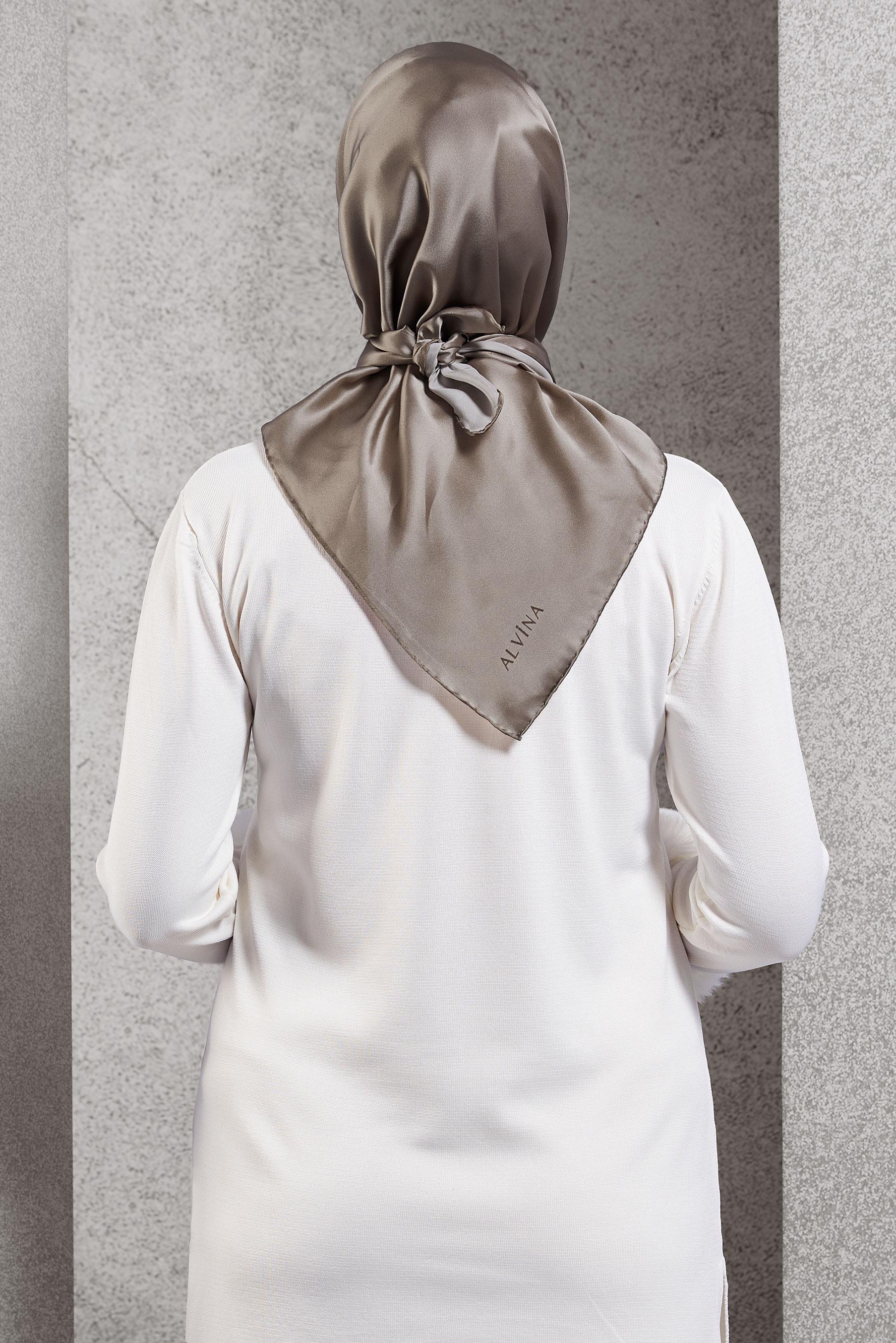 Hijab clothing MINK ALVINA SILK SCARF 8056