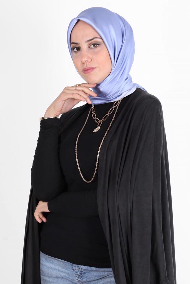 Vêtements hijab POURPRE ÉCHARPE EN SOIE ALVINA 8056 - ALVİNA