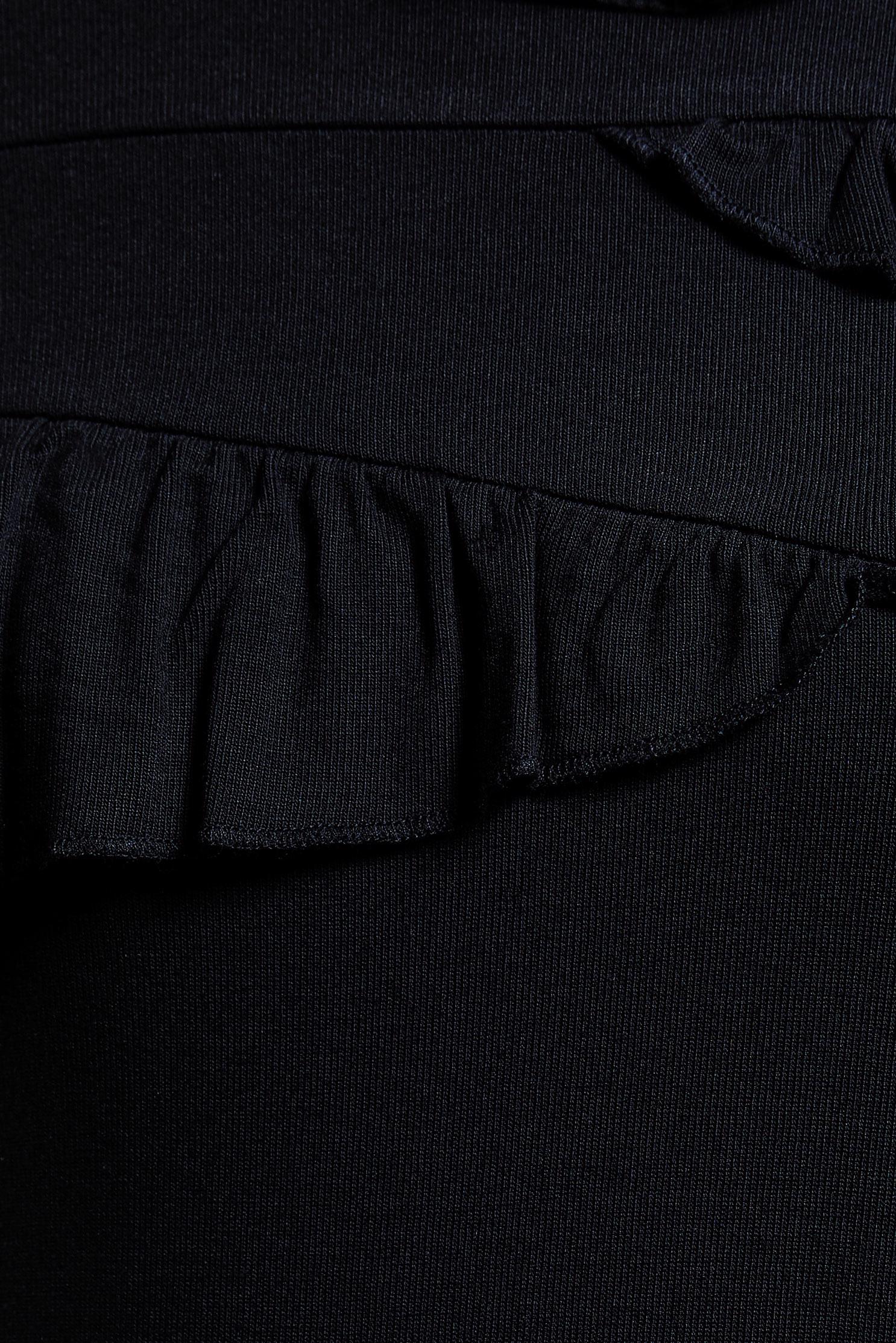 Tesettür giyim SİYAH FIRFIR DETAYLI TUNİK 41231 