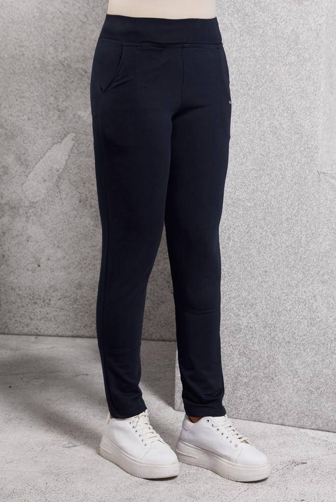 Vêtements hijab BLEU MARINE PANTALON DE SURVÊTEMENT À JAMBE ÉTROITE 70069 - ALVİNA