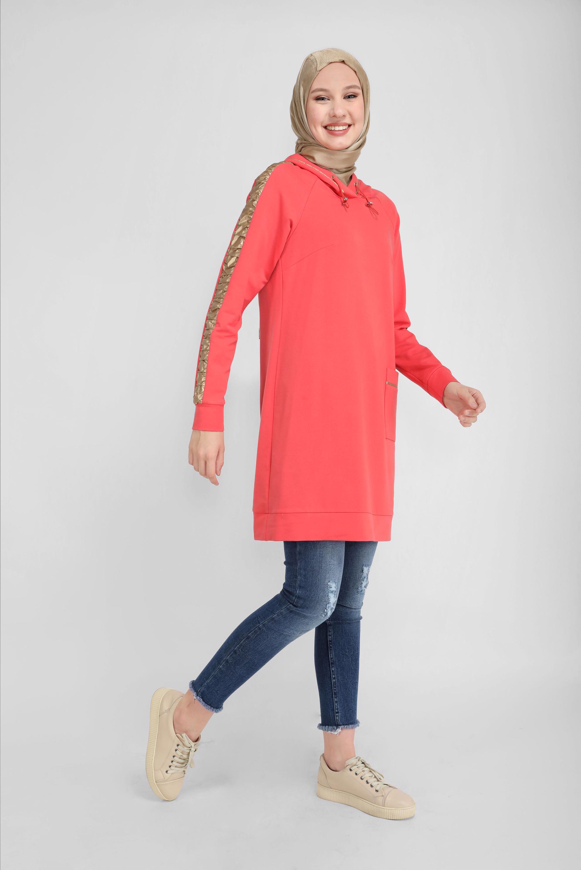 Tesettür giyim LACİVERT DAR PAÇA DENİM PANTOLON 70059 