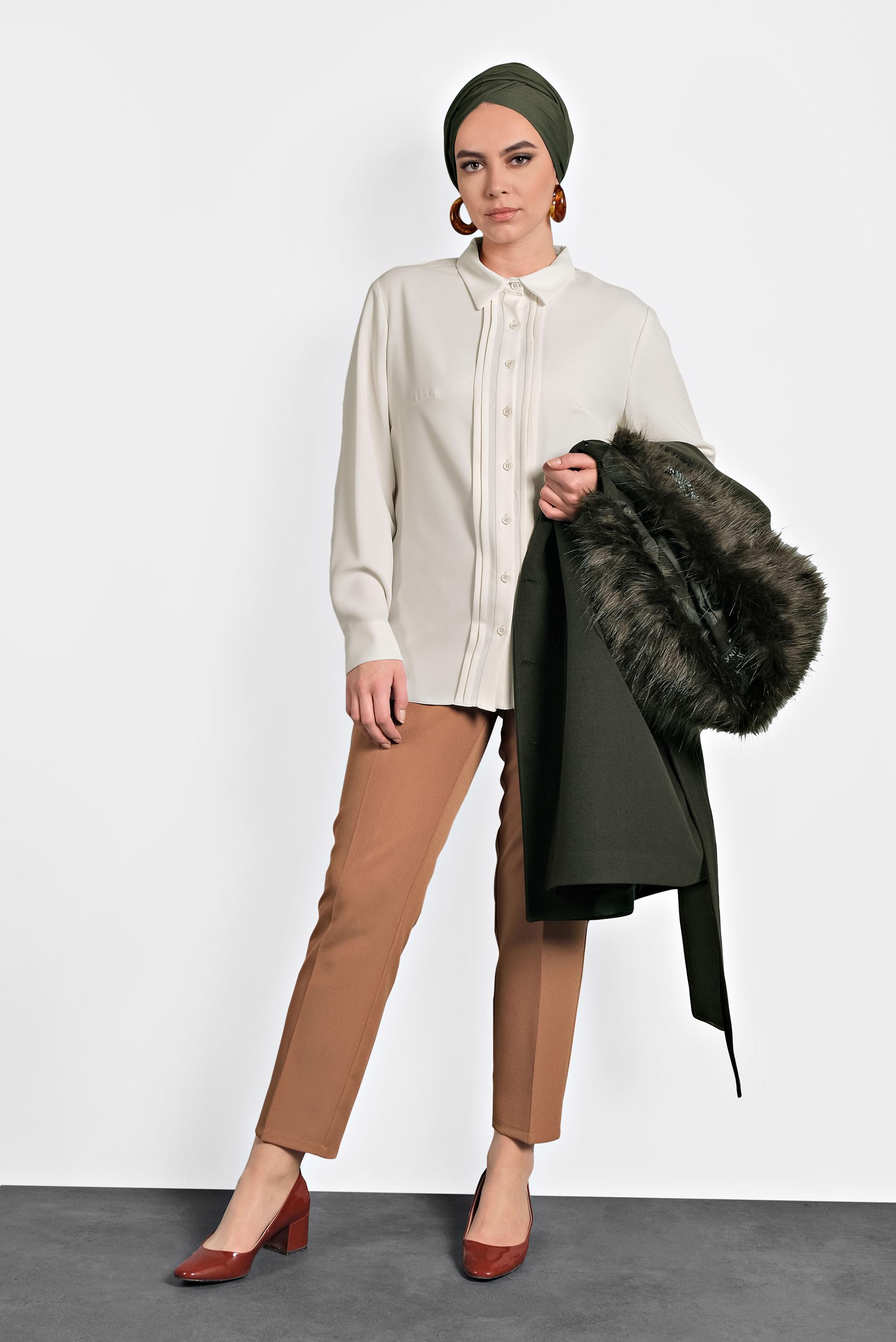 Vêtements hijab BEIGE CHEMISIER CTELÉ 20015