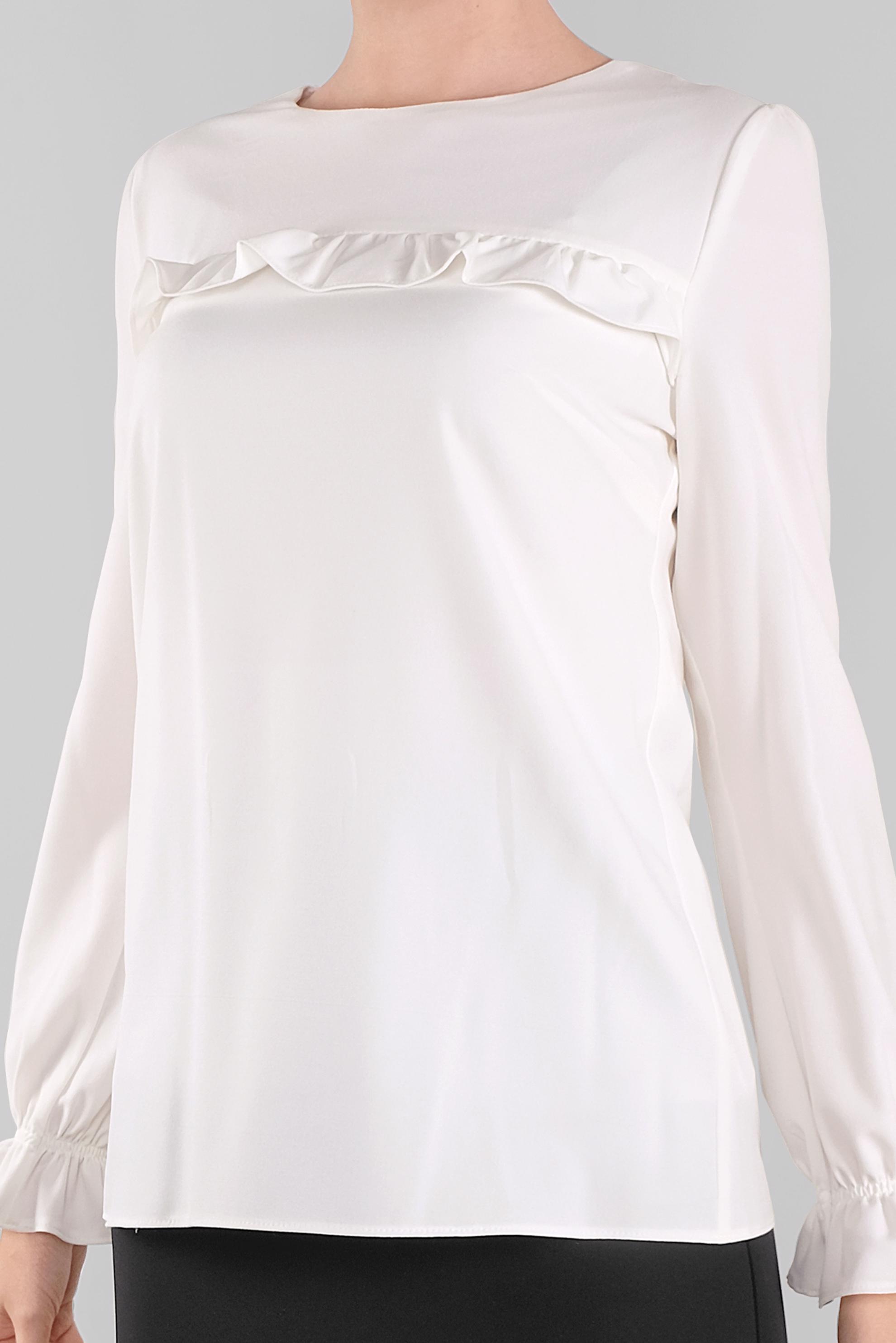 Vêtements hijab BLANC CHEMISE À RUCHÉE 41242