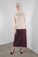 MANŞETLERİ LASTİKLİ FIRFIRLI BLUZ 41242 