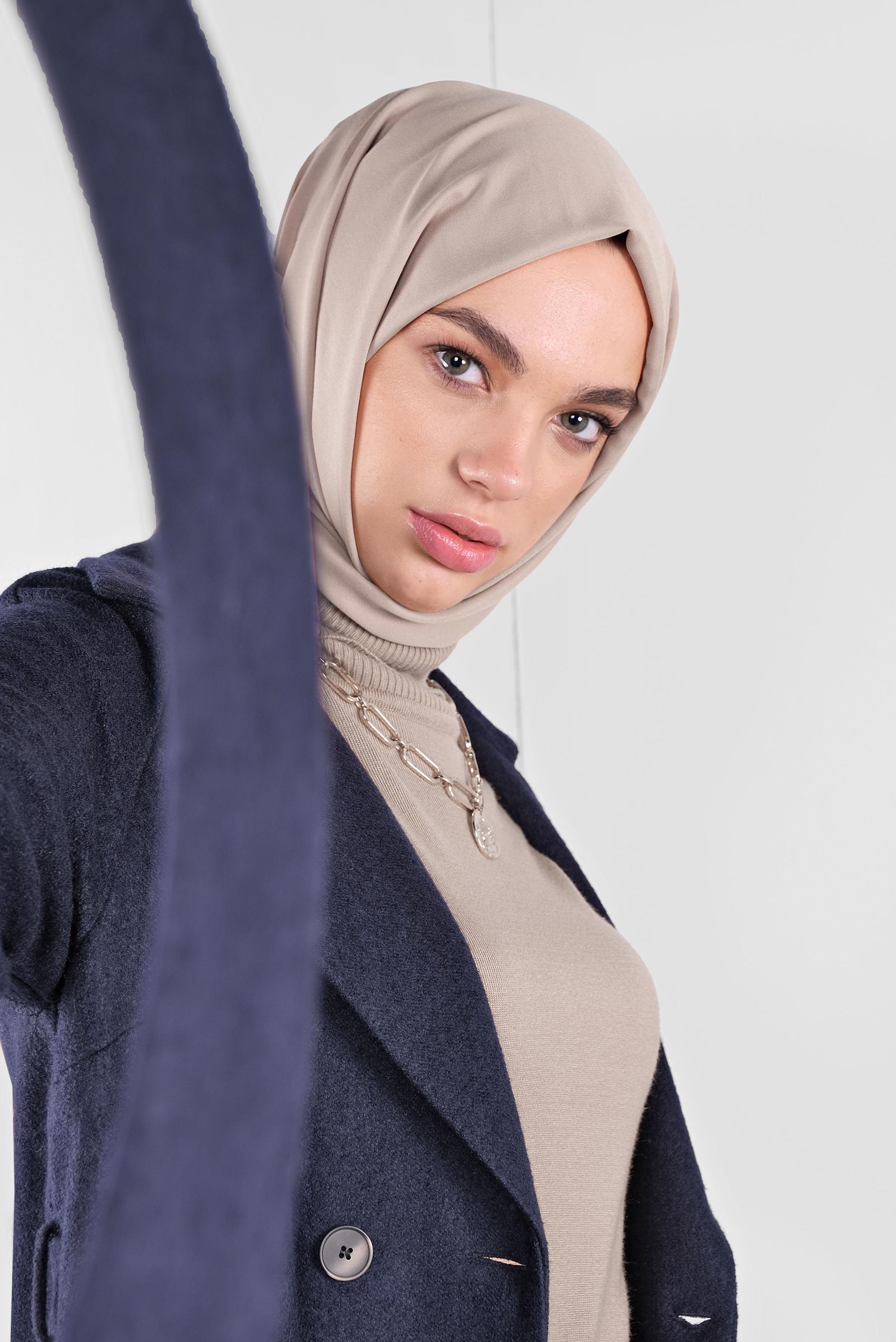 Tesettür giyim LACİVERT KUŞAKLI DÜĞMELİ CEKET 40242 