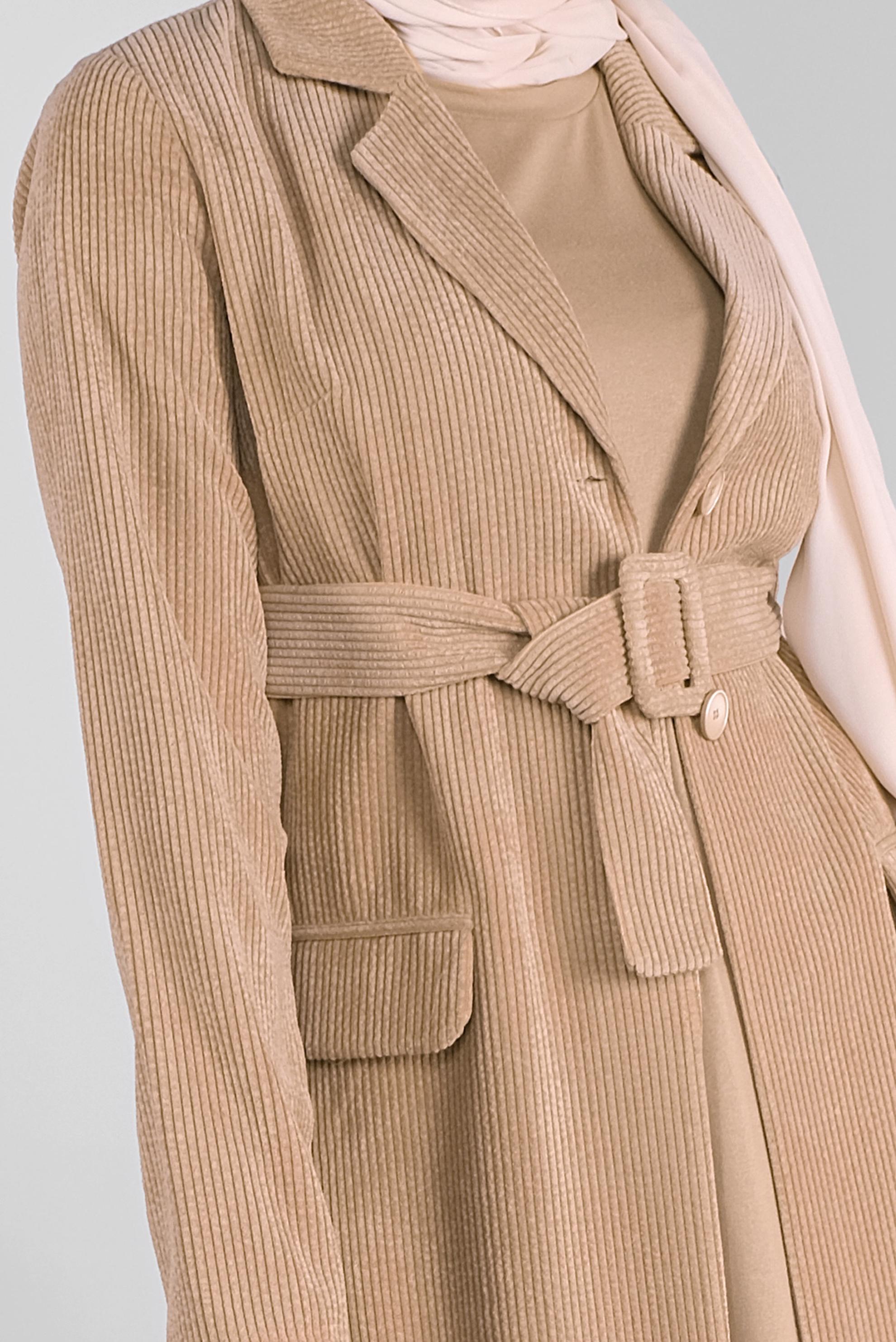 Tesettür giyim BEJ KADİFE CEKET 40351