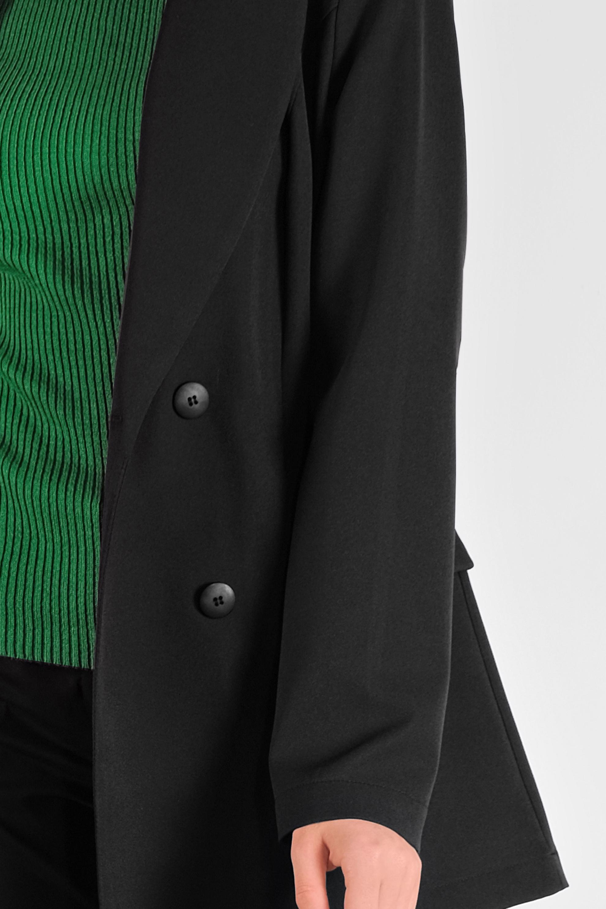 Hijab clothing BLACK BUTTONED CLASSIC JACKET 41195 