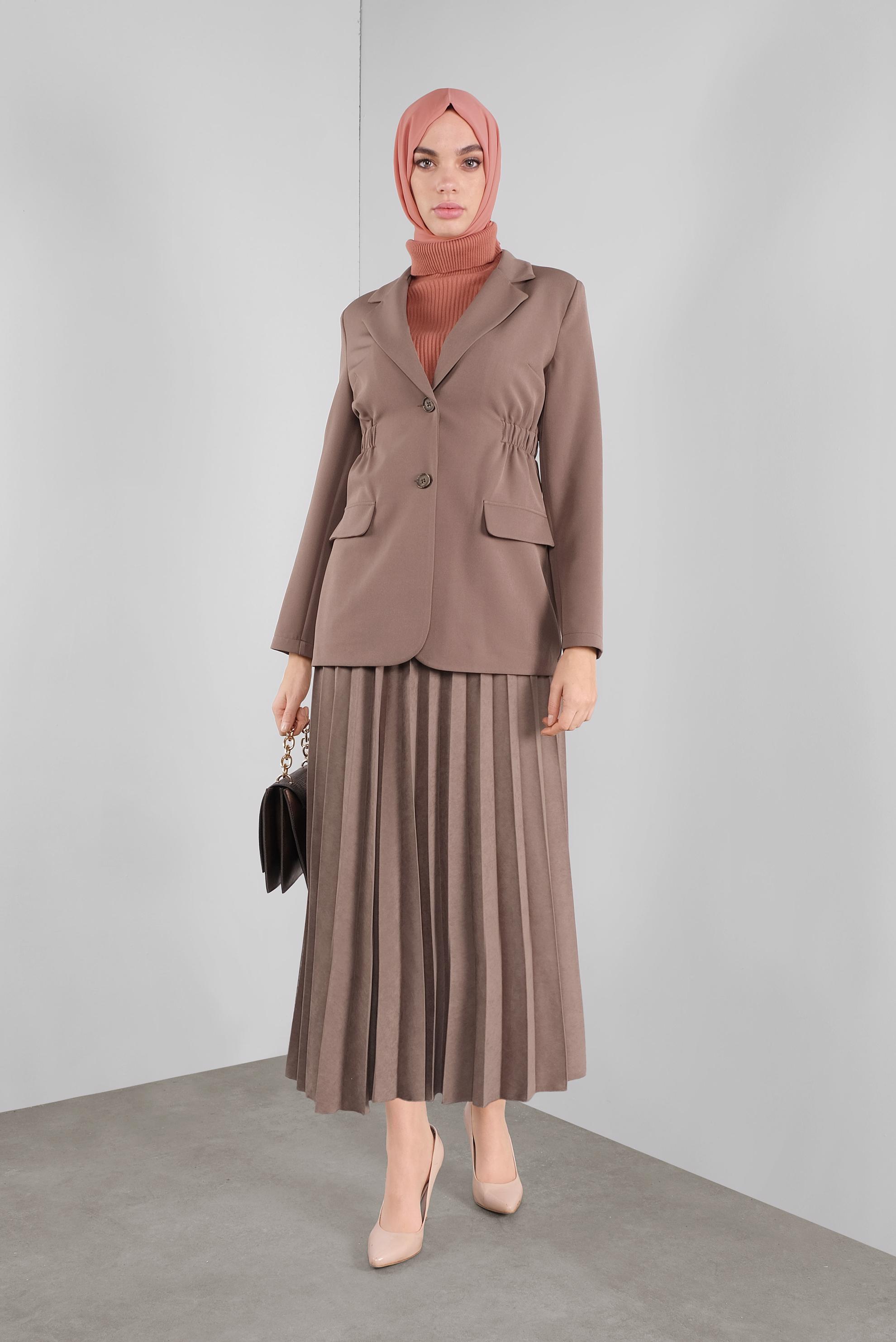 Hijab clothing MINK ELASTIC-WAIST JACKET 41216