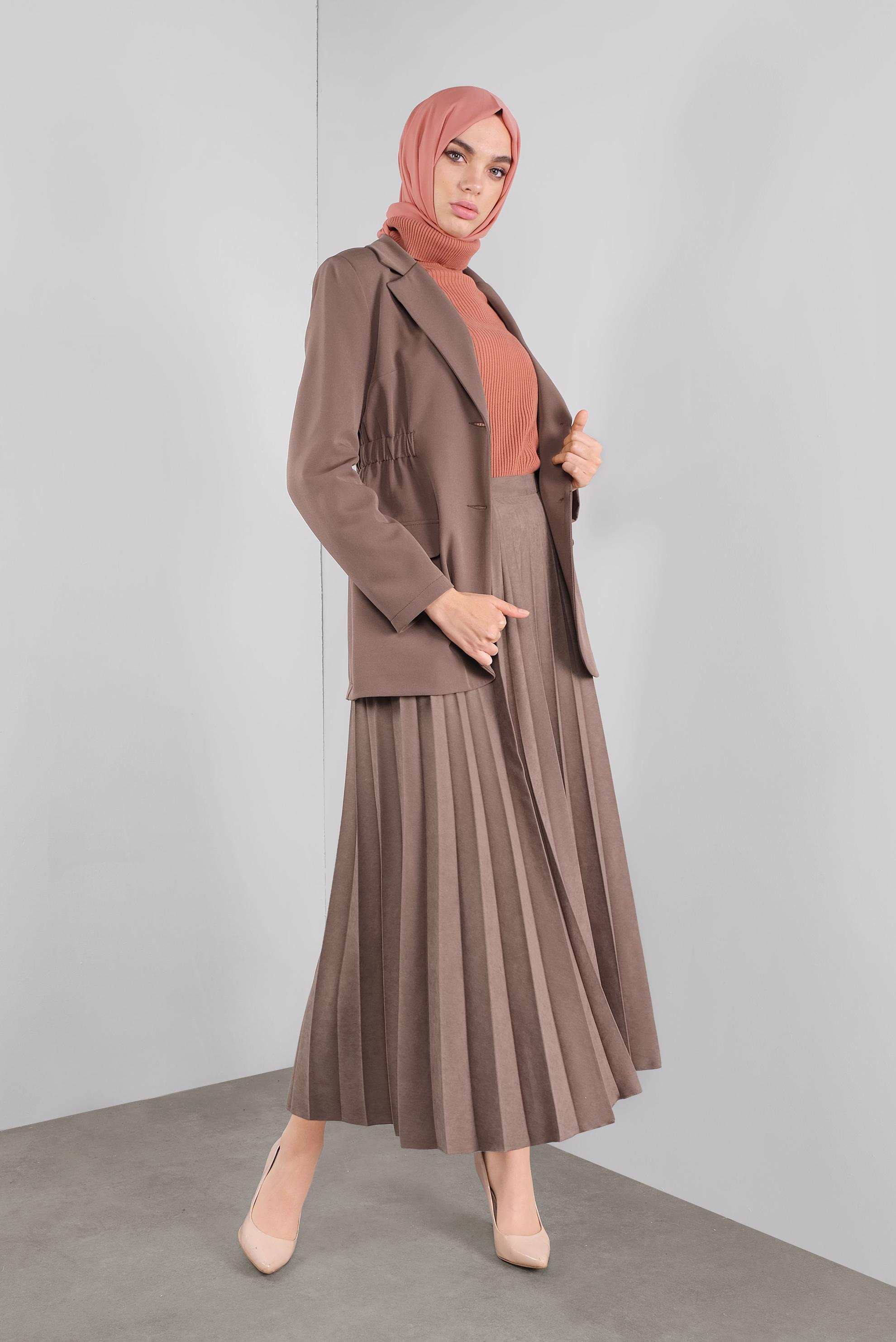 Hijab clothing MINK ELASTIC-WAIST JACKET 41216