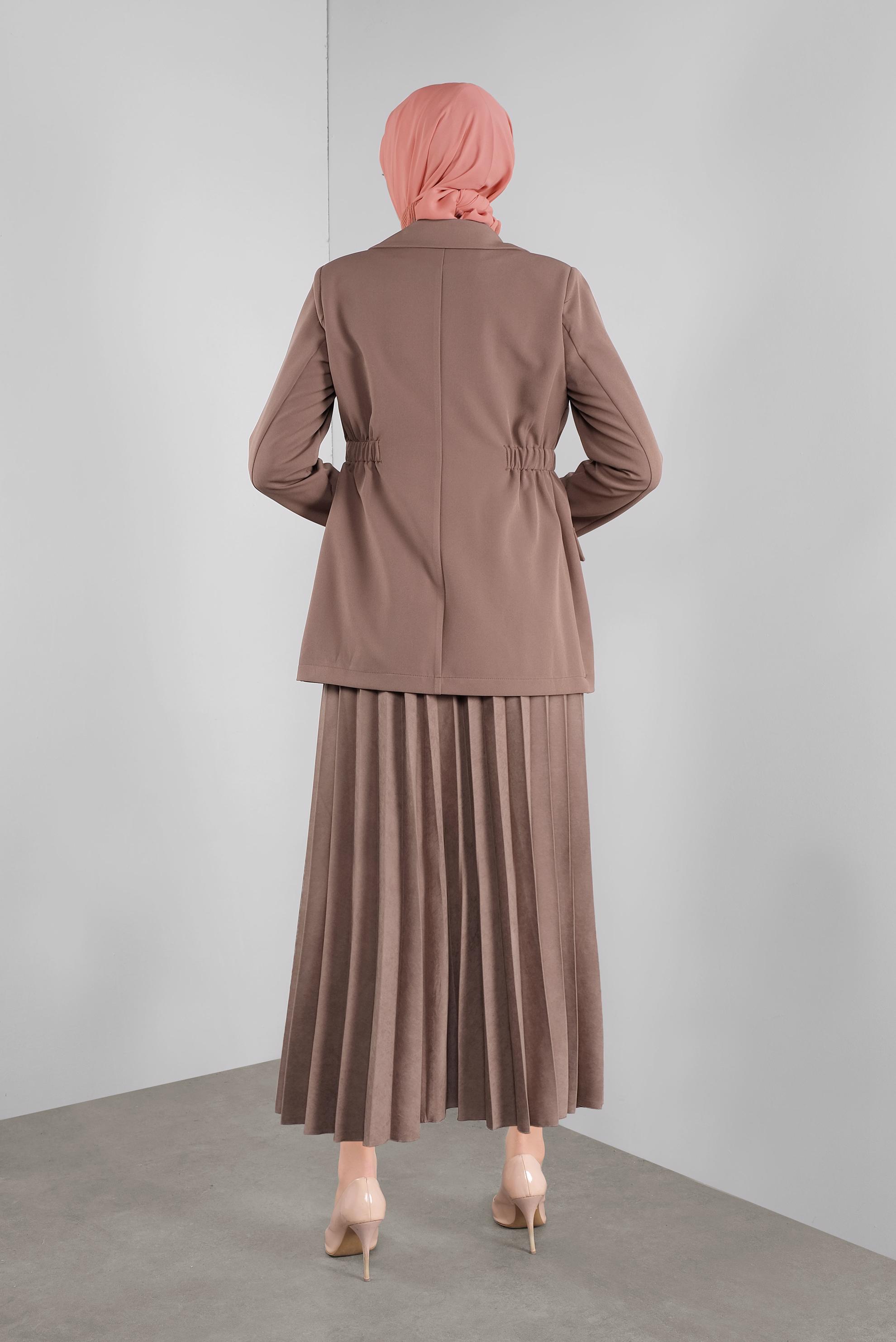 Hijab clothing MINK ELASTIC-WAIST JACKET 41216