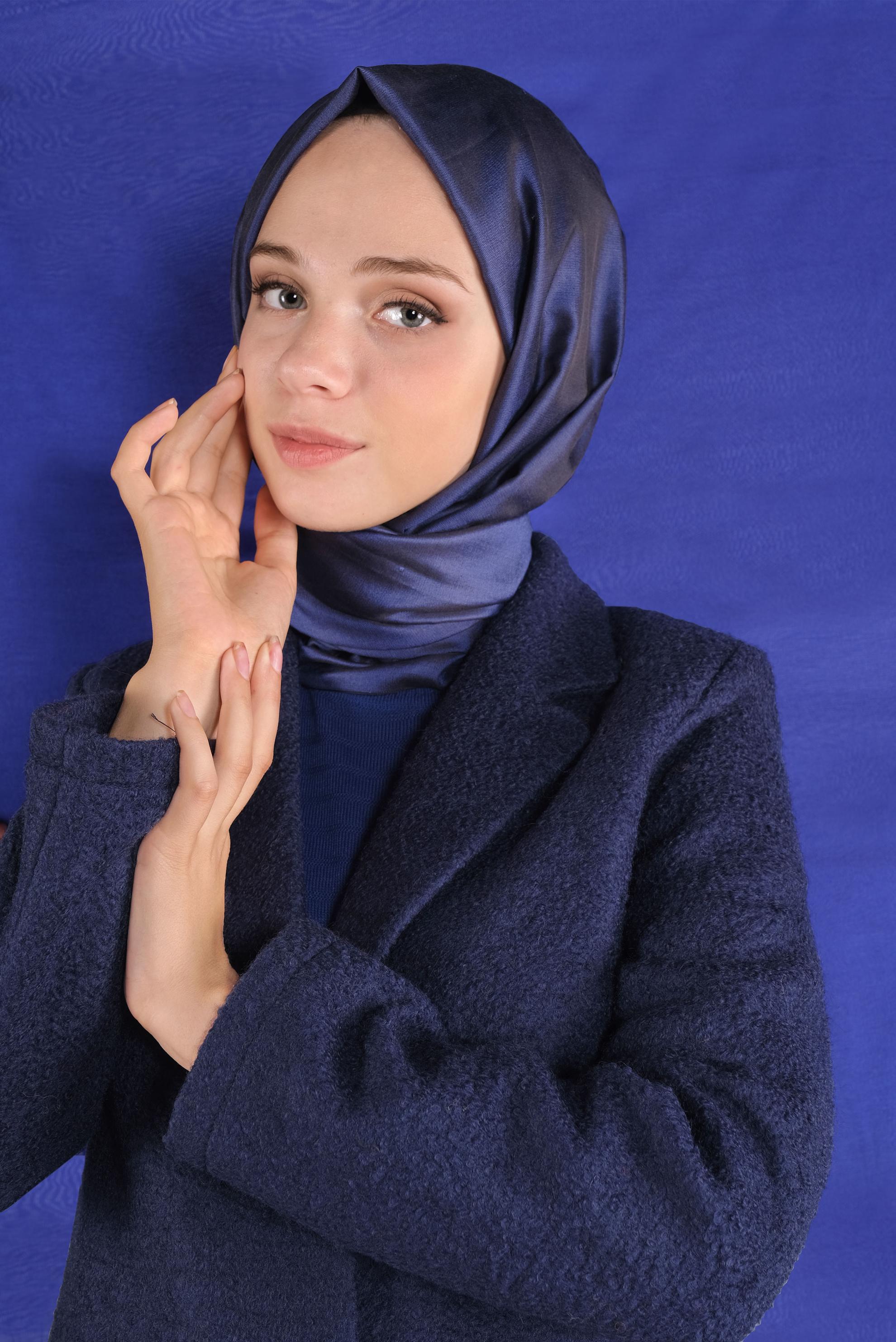 Tesettür giyim LACİVERT KLASİK YÜN CEKET 41248	