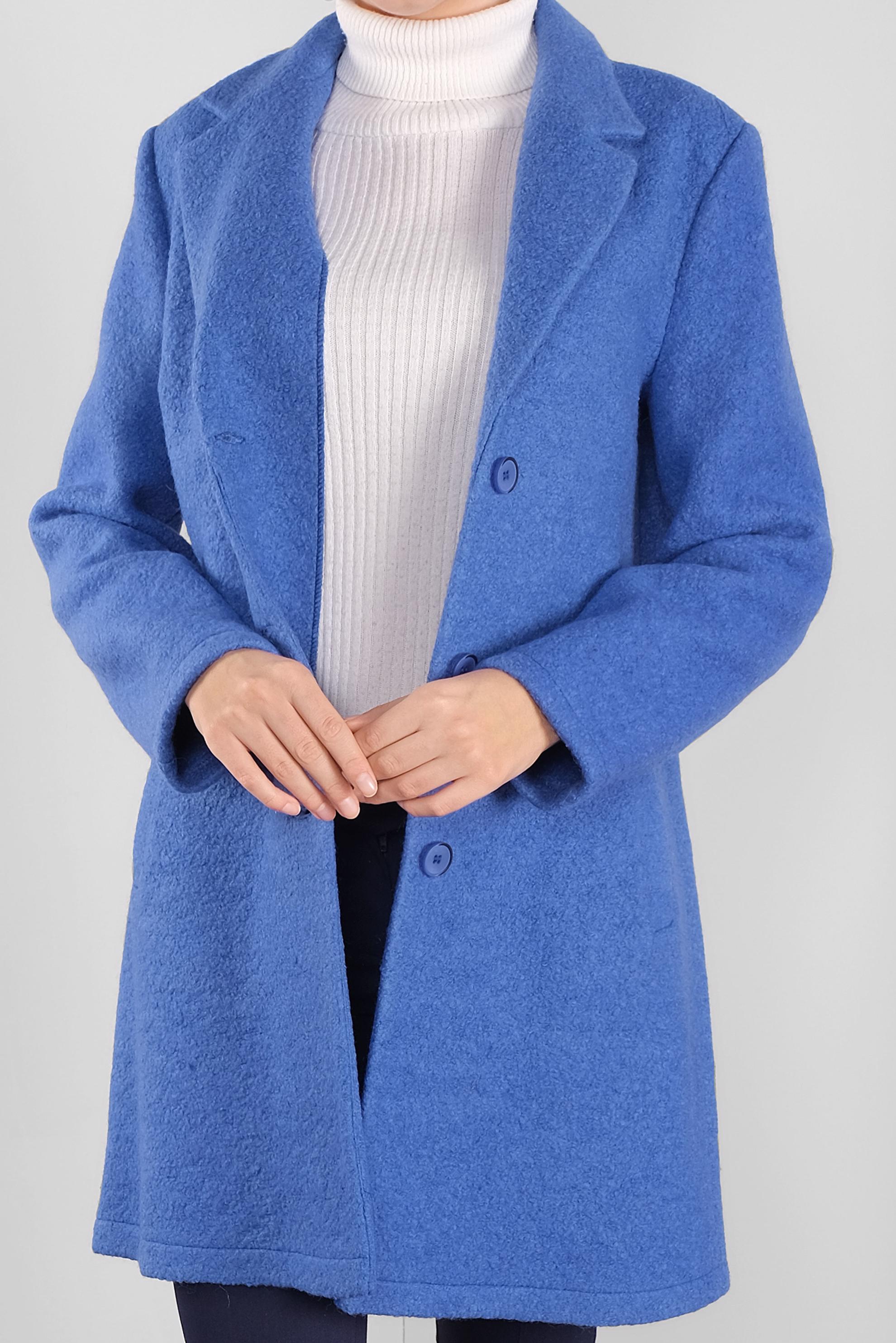 Tesettür giyim LACİVERT KLASİK YÜN CEKET 41248	