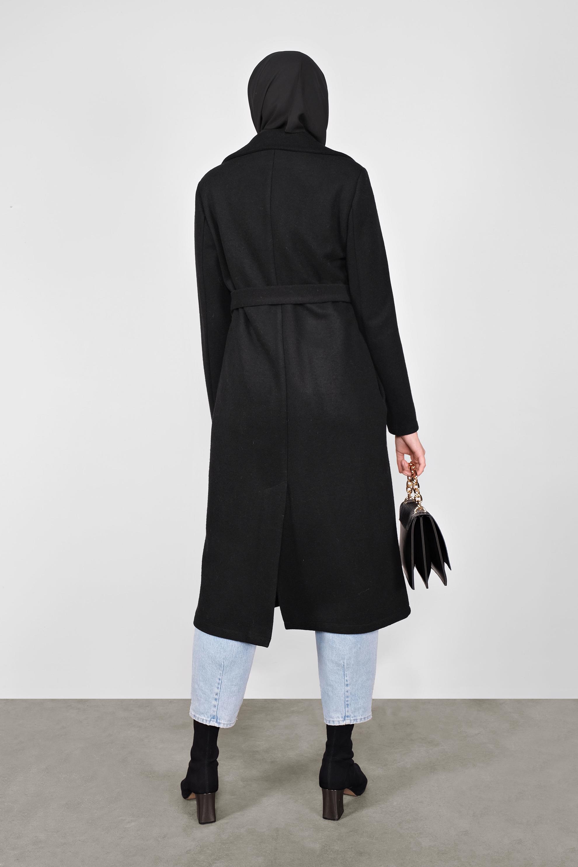 Tesettür giyim SİYAH DÜĞMELİ GİY ÇIK 41250