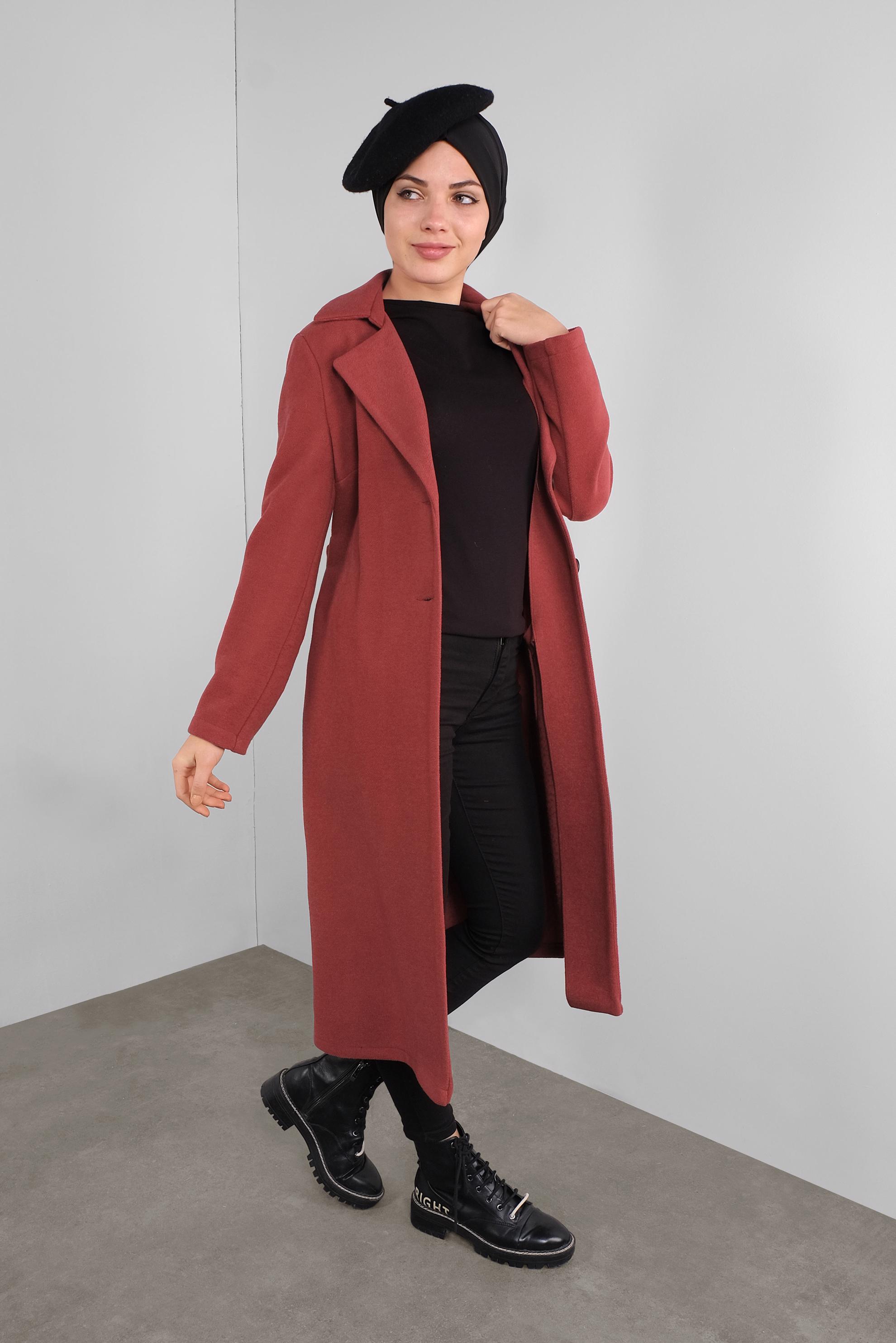 Tesettür giyim TURUNCU DÜĞMELİ GİY ÇIK 41250