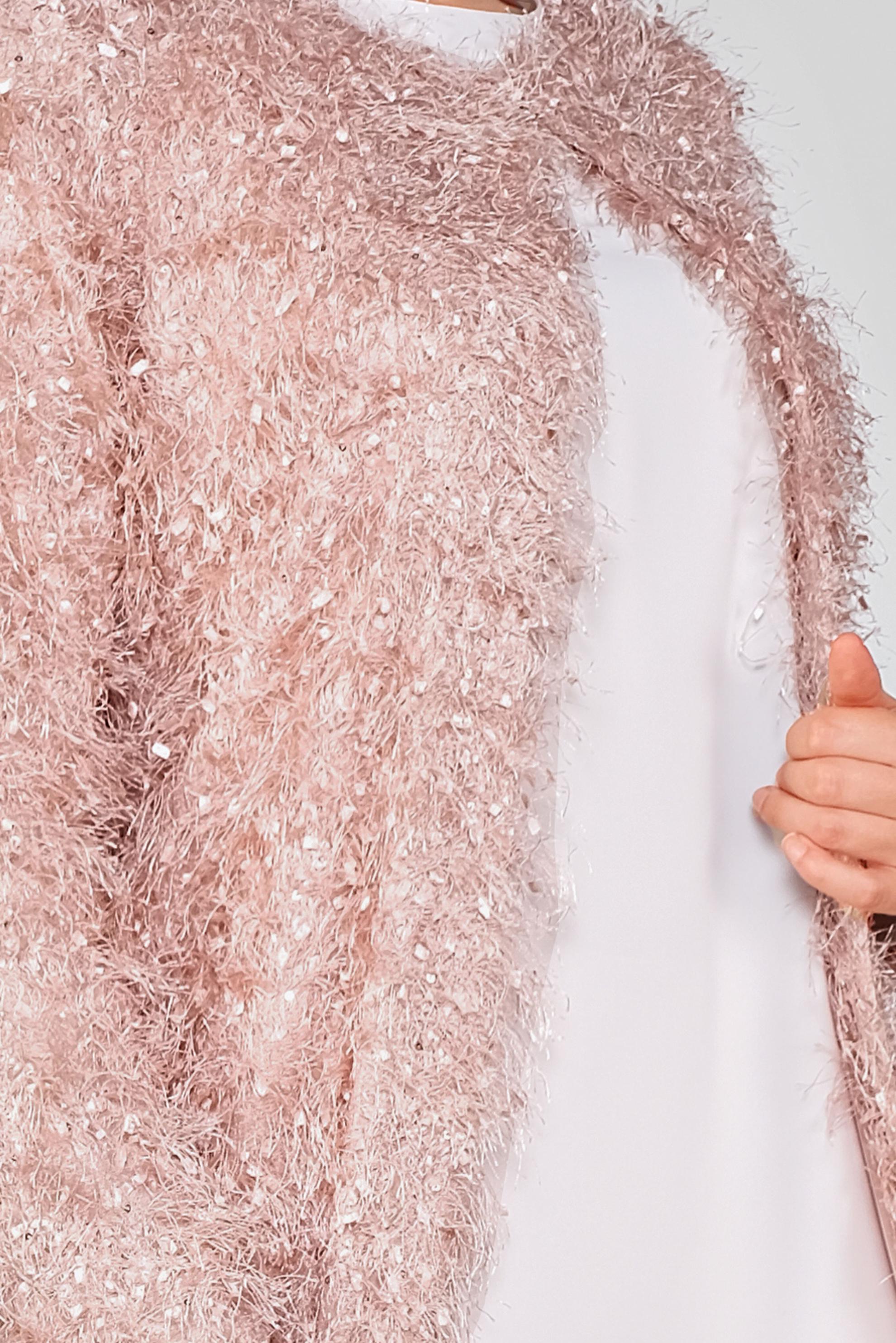 Tesettür giyim PUDRA SAÇAKLI CEKET 41299 