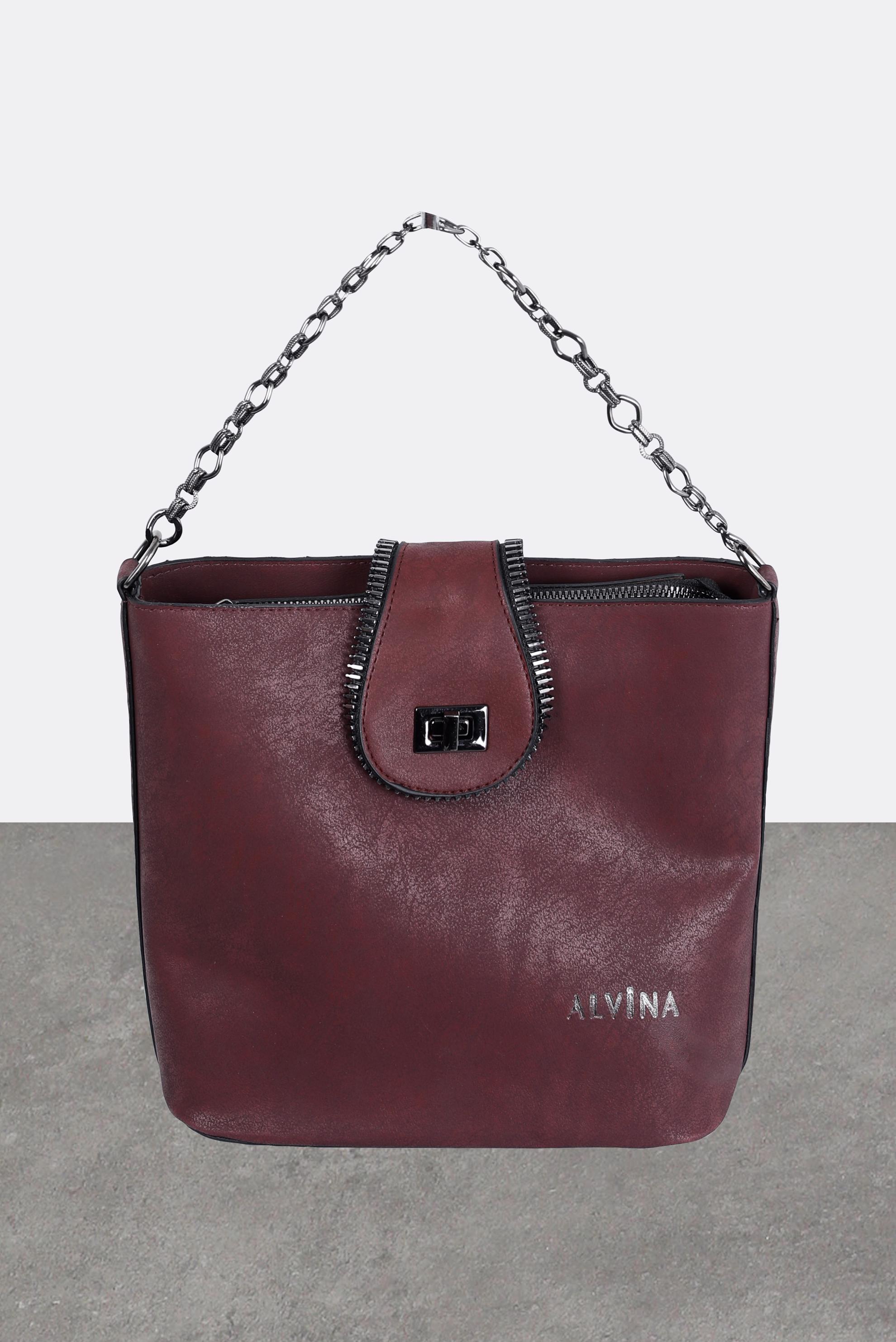 Tesettür giyim BORDO ALVİNA ÇANTA 916 