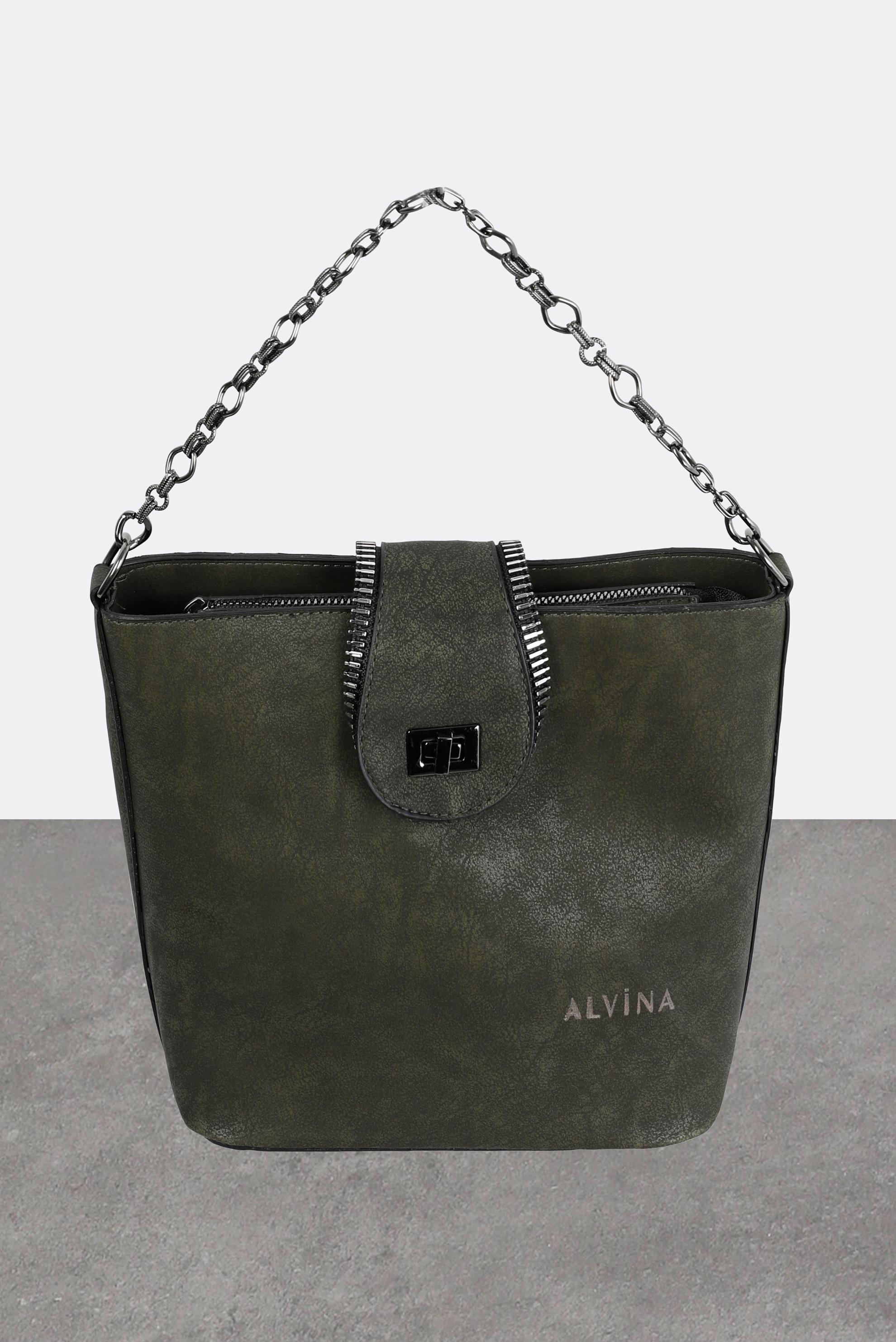 Tesettür giyim HAKİ ALVİNA ÇANTA 916 