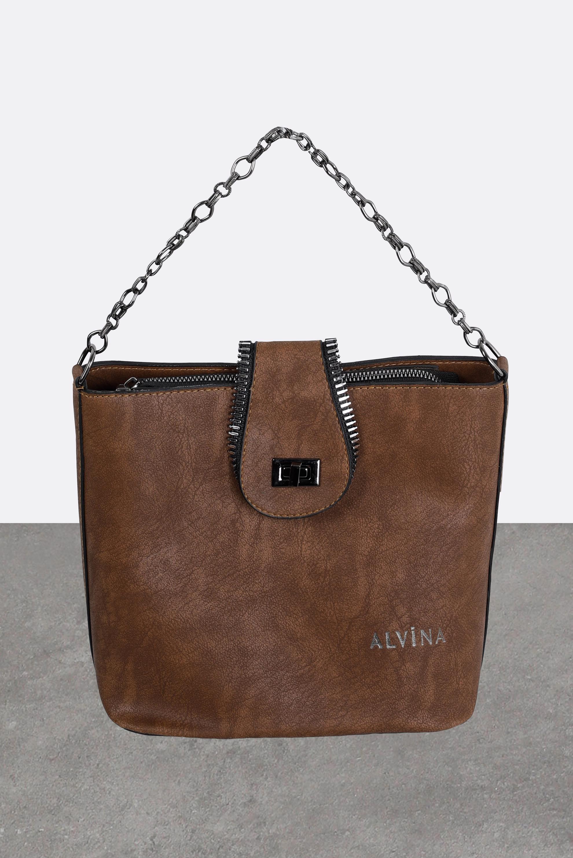 Tesettür giyim TABA ALVİNA ÇANTA 916 