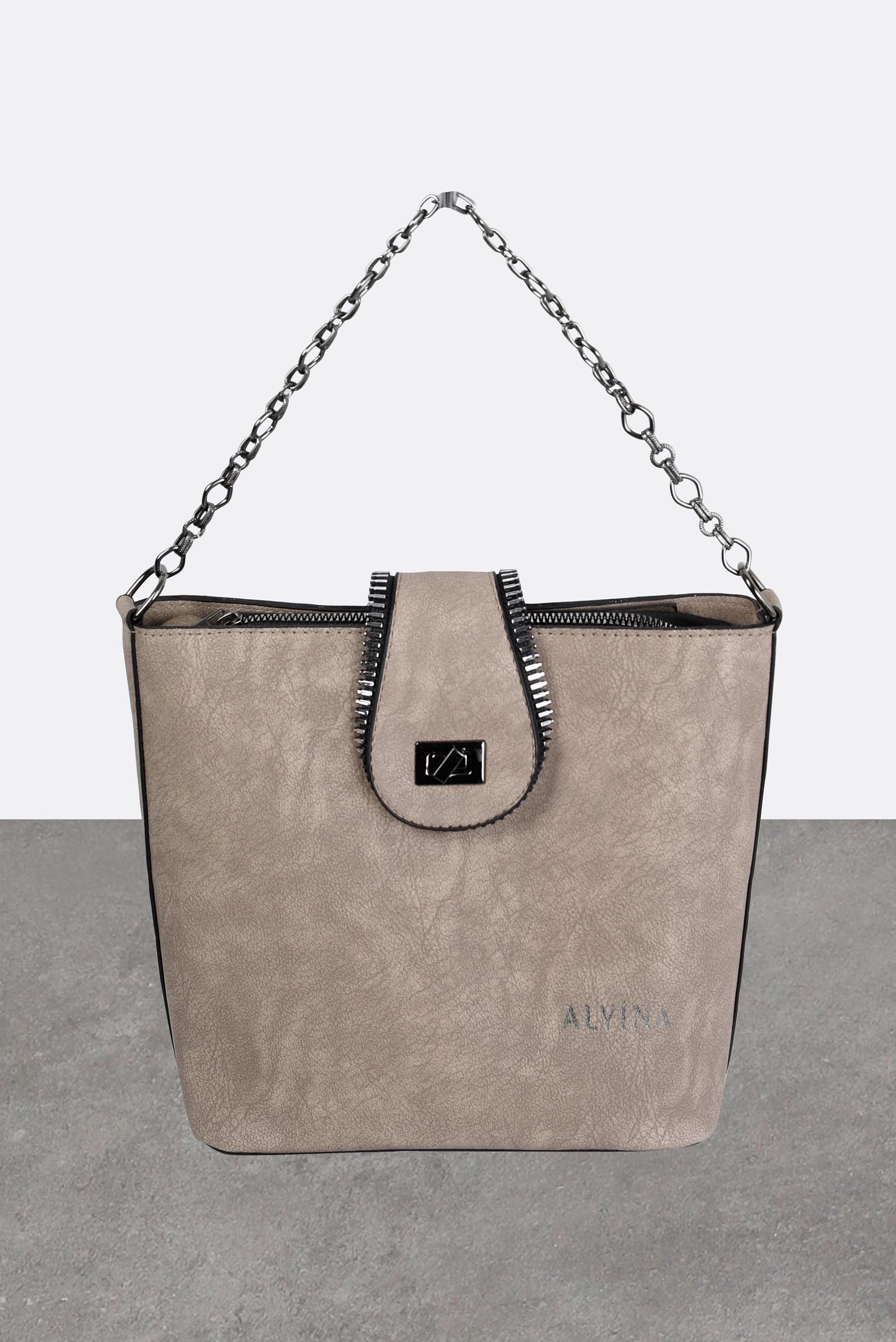 Tesettür giyim VİZON ALVİNA ÇANTA 916 